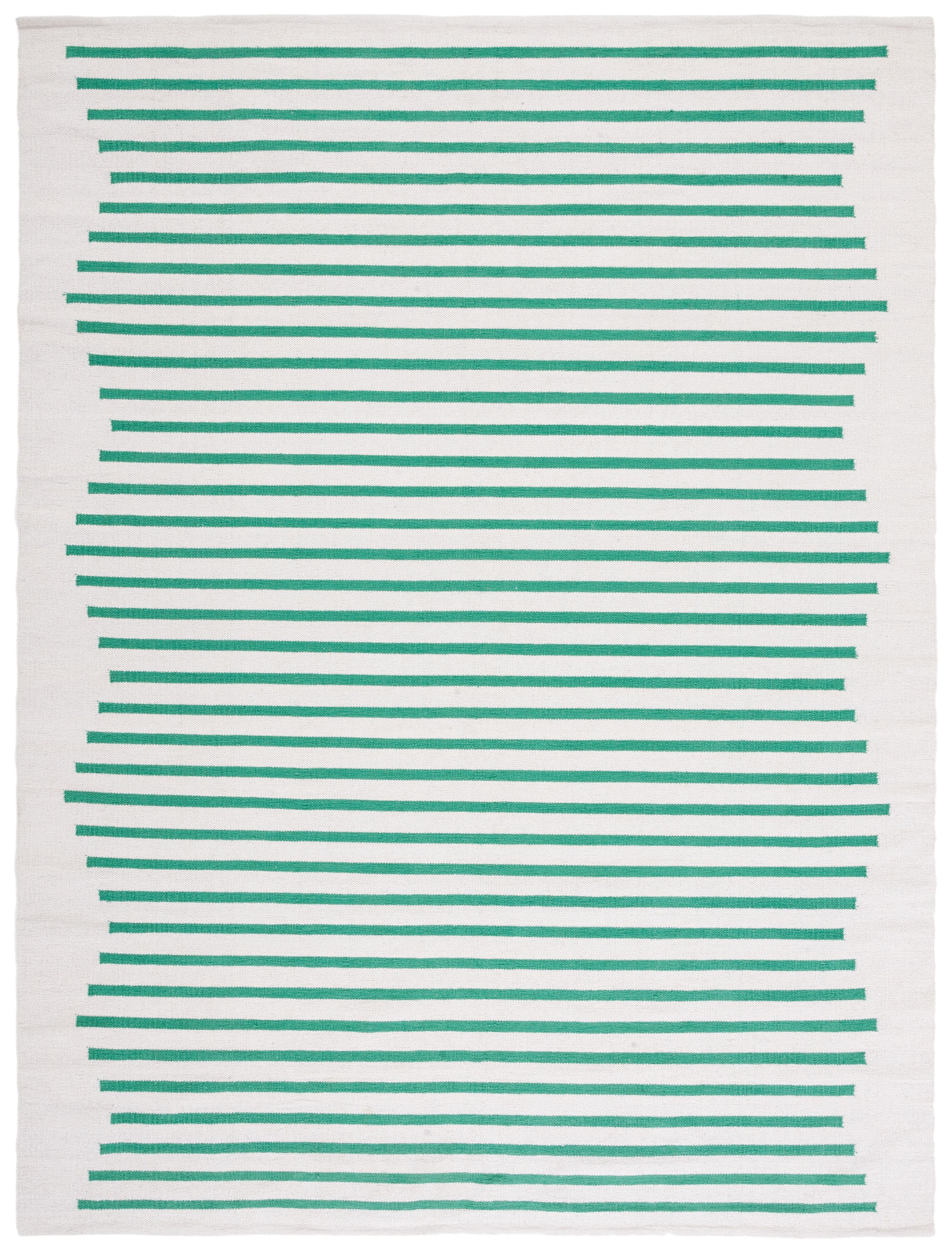 Safavieh MTK313X-8 Montauk Nicoletta 8 x 10 (ft) Cotton Ivory/Dark Green Rectangular Indoor Abstract Bohemian/Eclectic Area rug
