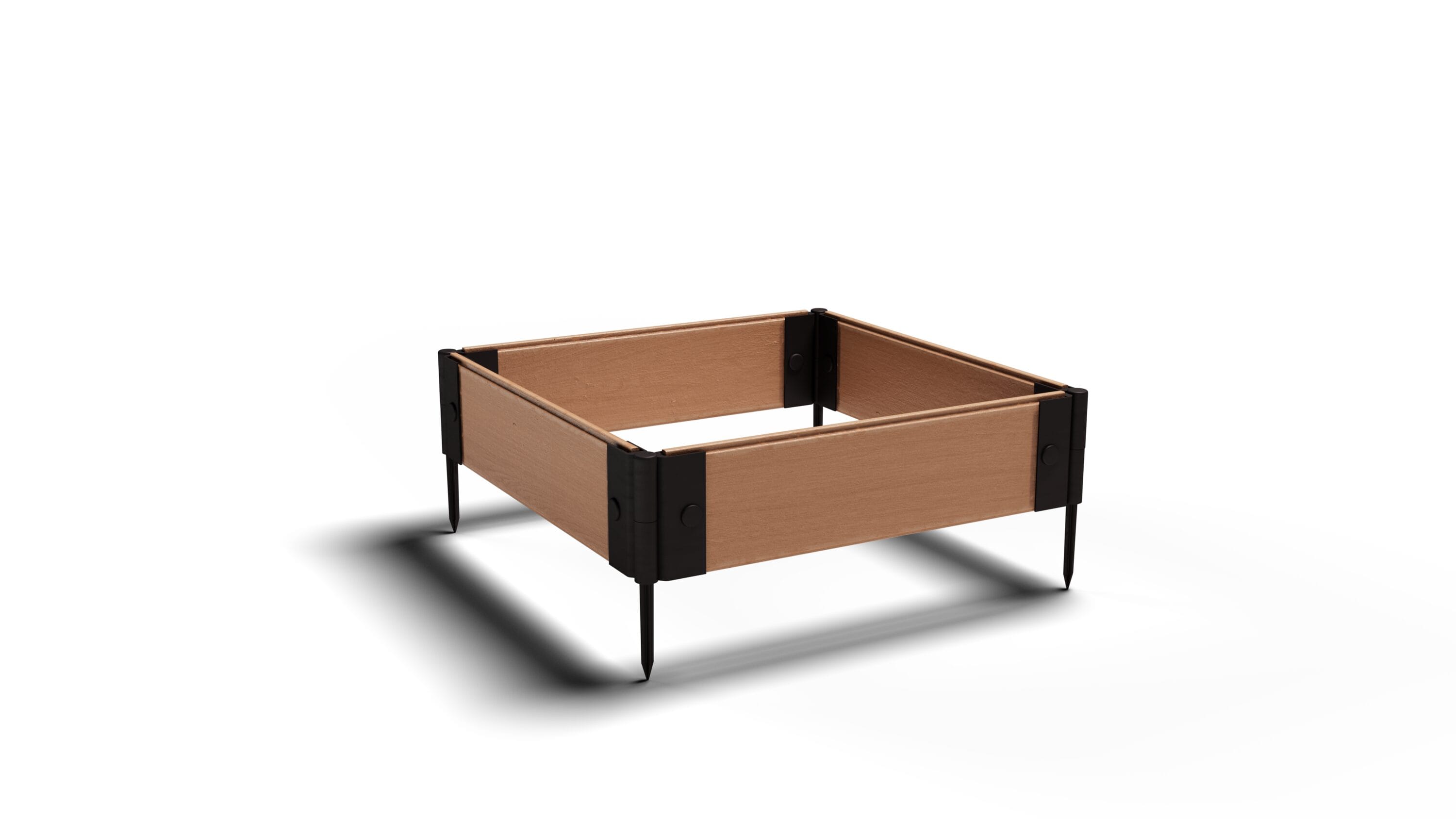 Natures Composites 100133TB22000 Square 6.0-in W Large Brown Mixed/Composite Indoor/Outdoor Garden bed with Drainage Holes