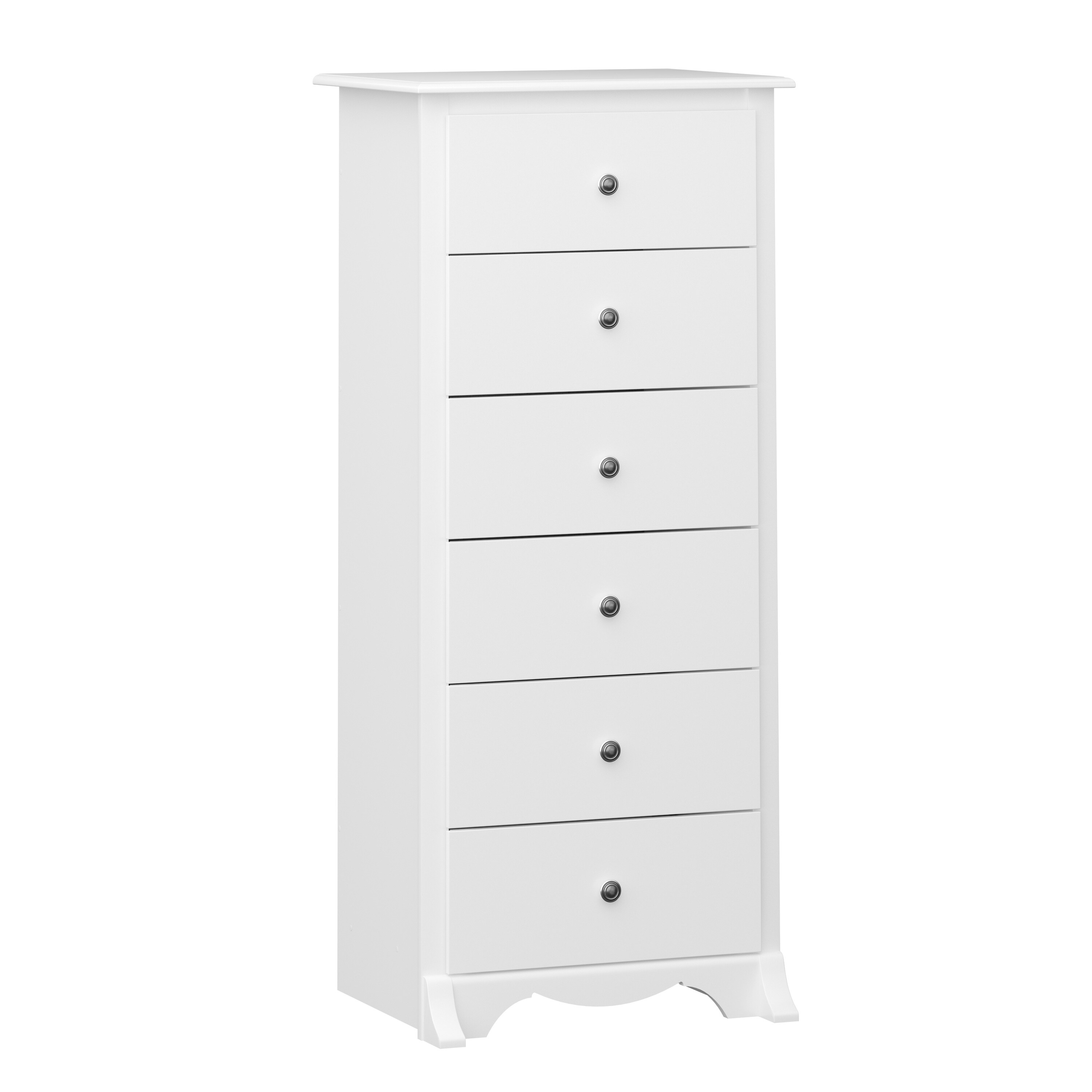 Prepac WDC-2354-K Monterey White 6 -Drawer Standard chest