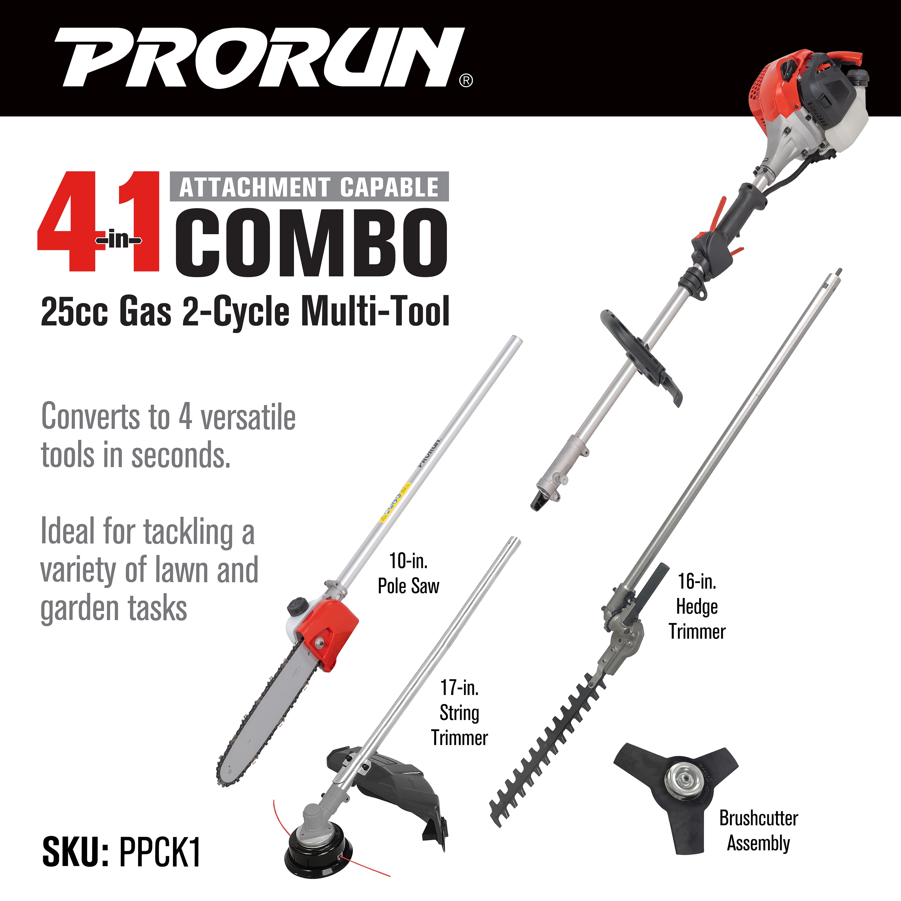 PRORUN PPCK1 Trimmer-Attachments - View #2