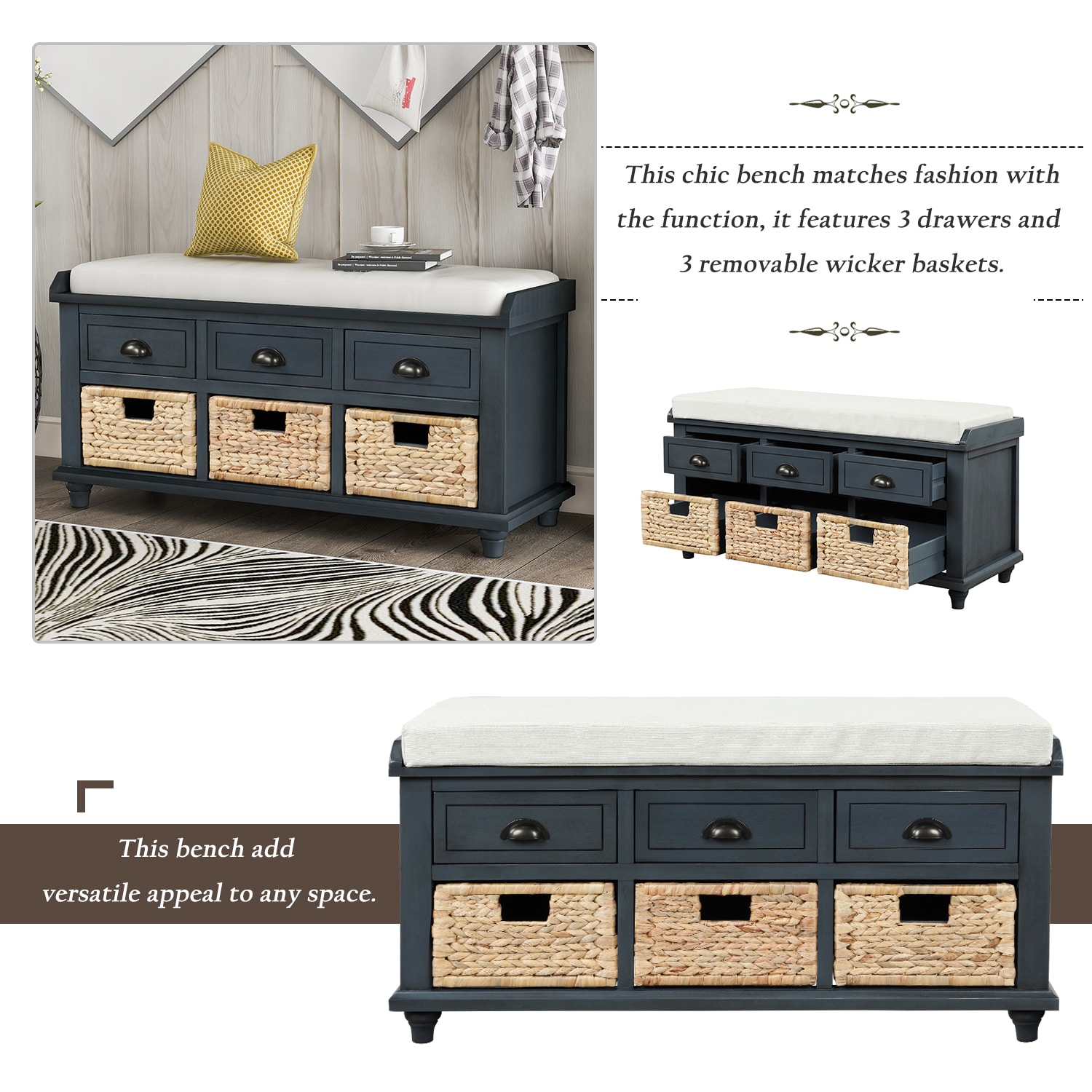 Clihome TRXCH-195161-2AM bench - View #5