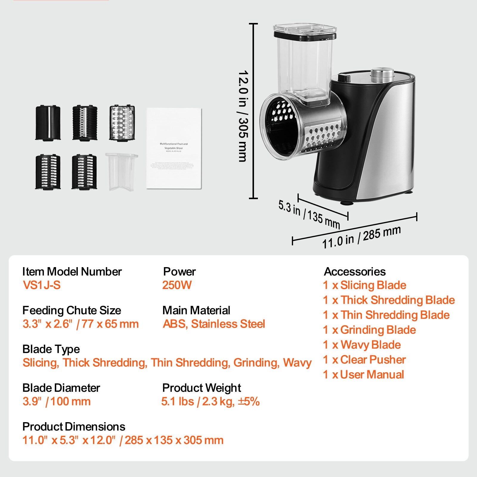 VEVOR SCDDSCQPJBXG03744V1 Food-Slicers - View #7