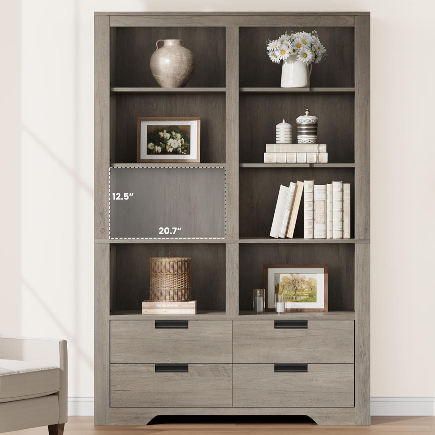 WhizMax LW-PEP-334DK3JN-PJL bookcases - View #3