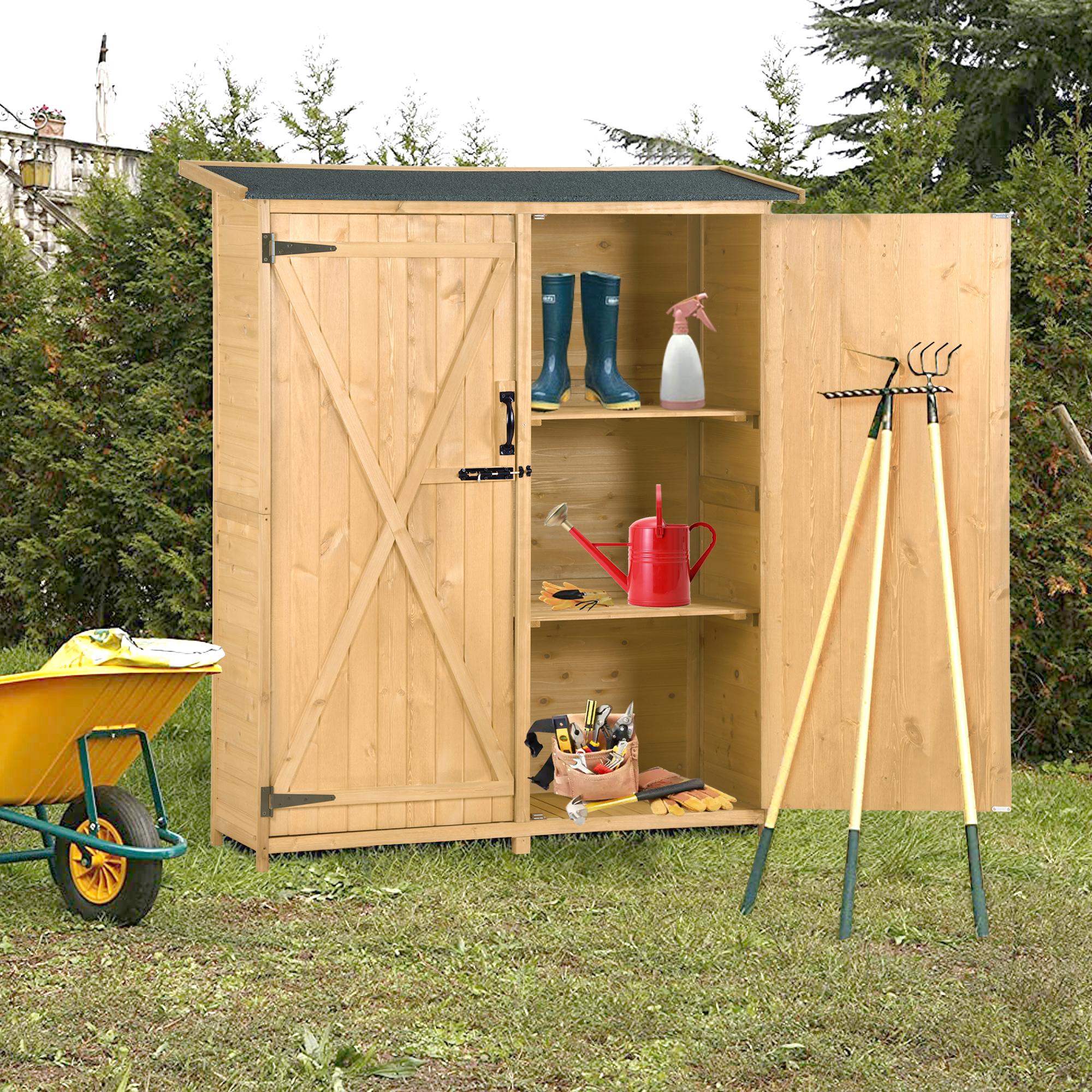 Bayfeve Wood Storage Shed 4.6-ft x 1.7-ft Wood Storage Shed in the Wood ...
