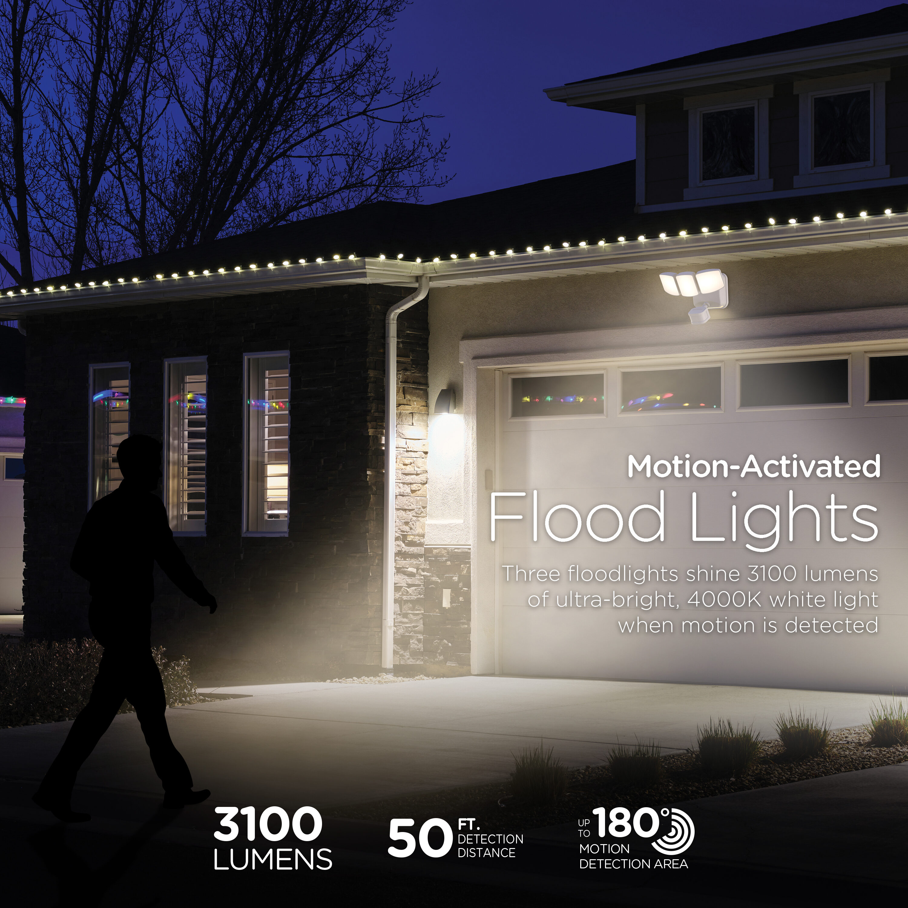 Shop Best 100W Motion Sensor LED Security Light - iMaihom