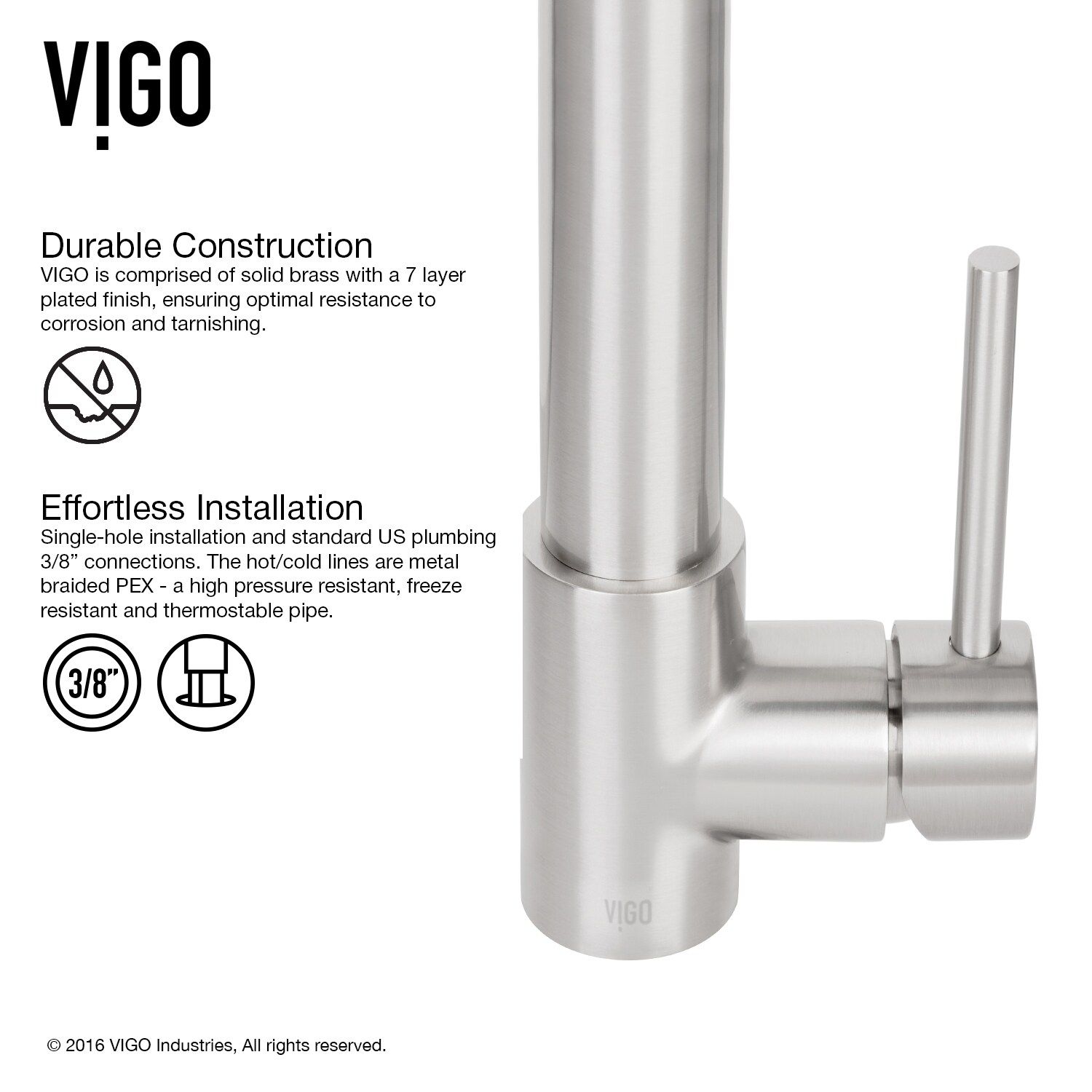 VIGO VG02032STK2 Kitchen-Faucets - View #7