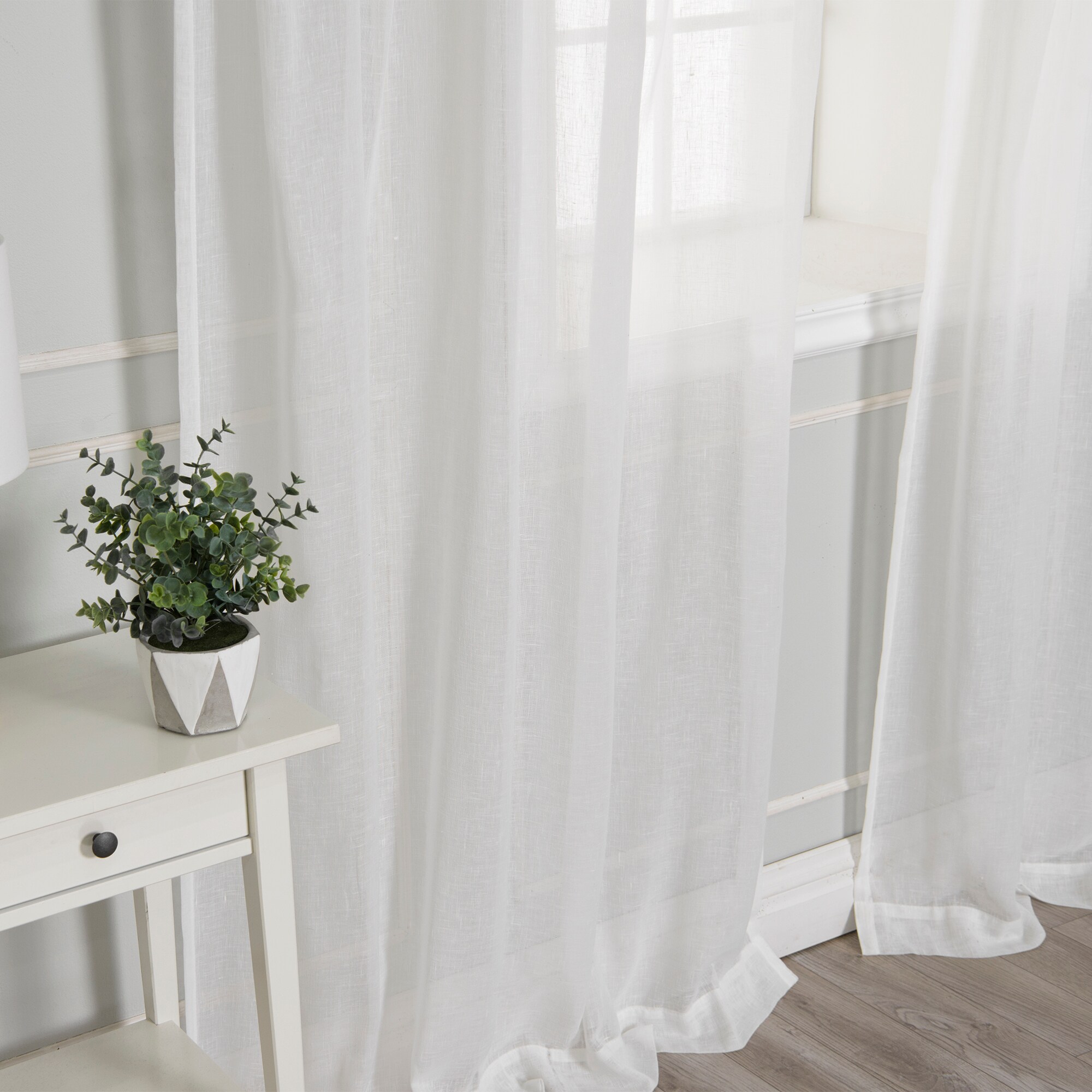 Best Home Fashion YG-56-BAK-NPIP-84-WH curtains - View #7