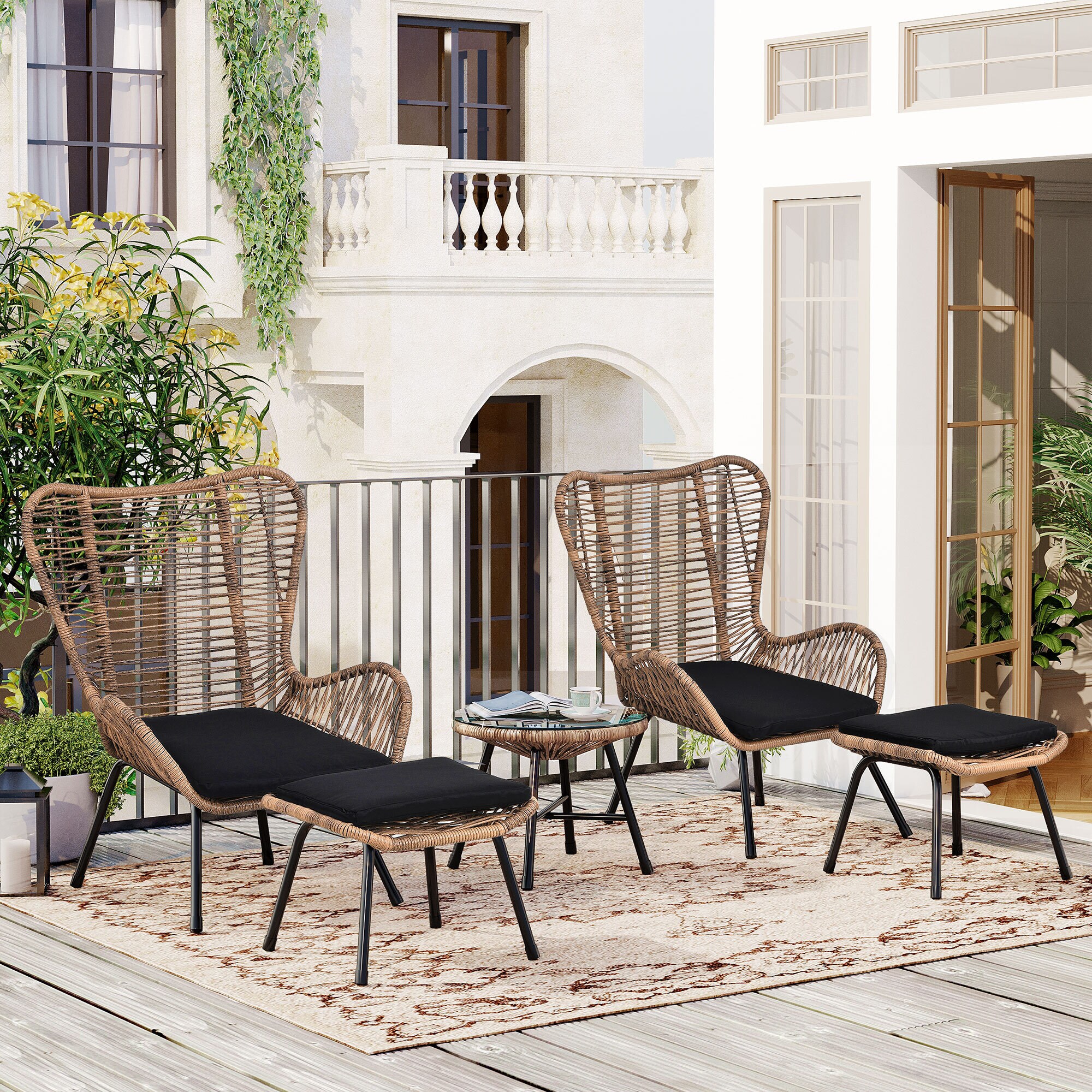 AHIOU HOME ZAAHG-257AAD3P Patio-Conversation-Sets - View #3