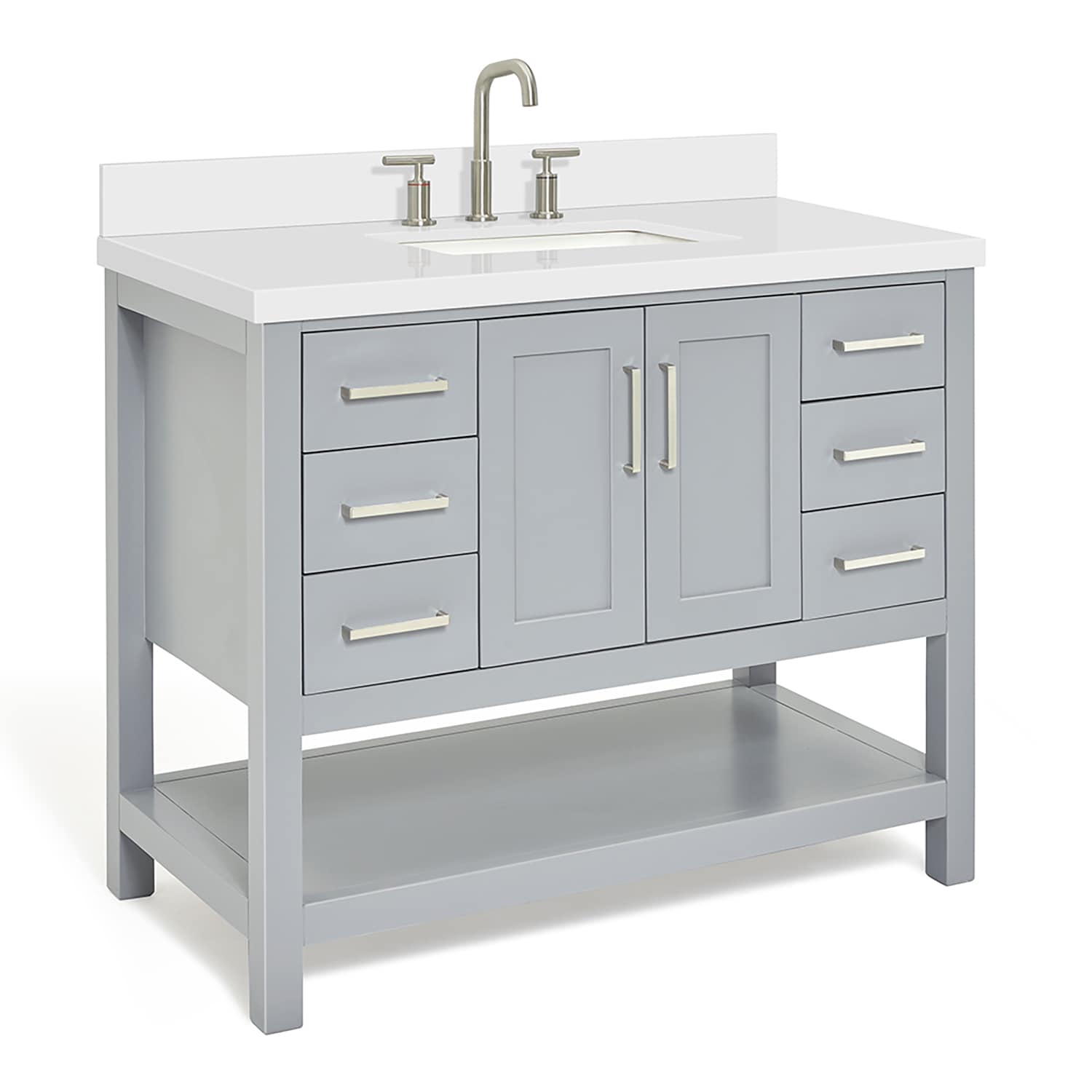 ARIEL S043SWQRVOGRY Bath-Vanity-Combo - View #3