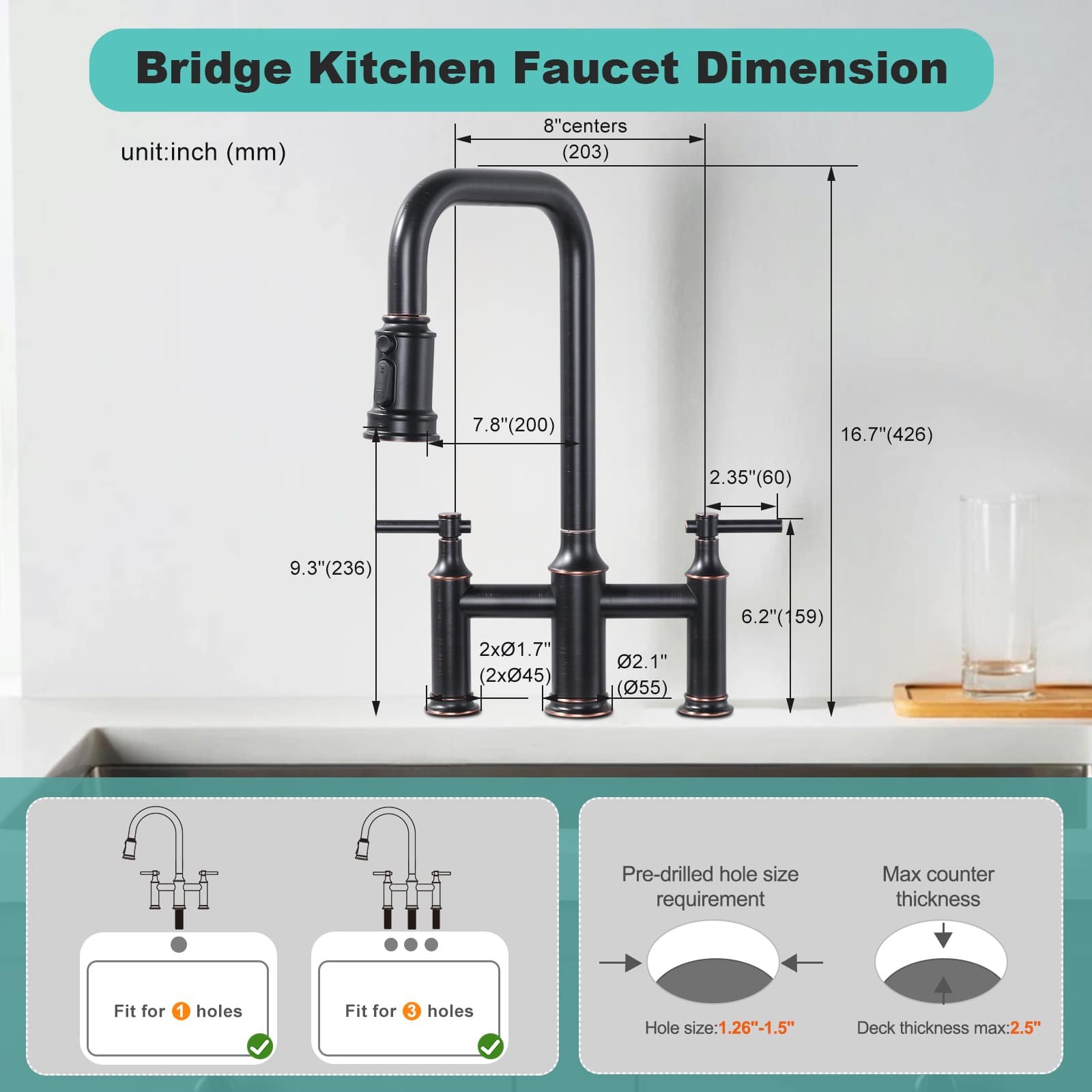 ARCORA AR7108901RB Kitchen-Faucets - View #3