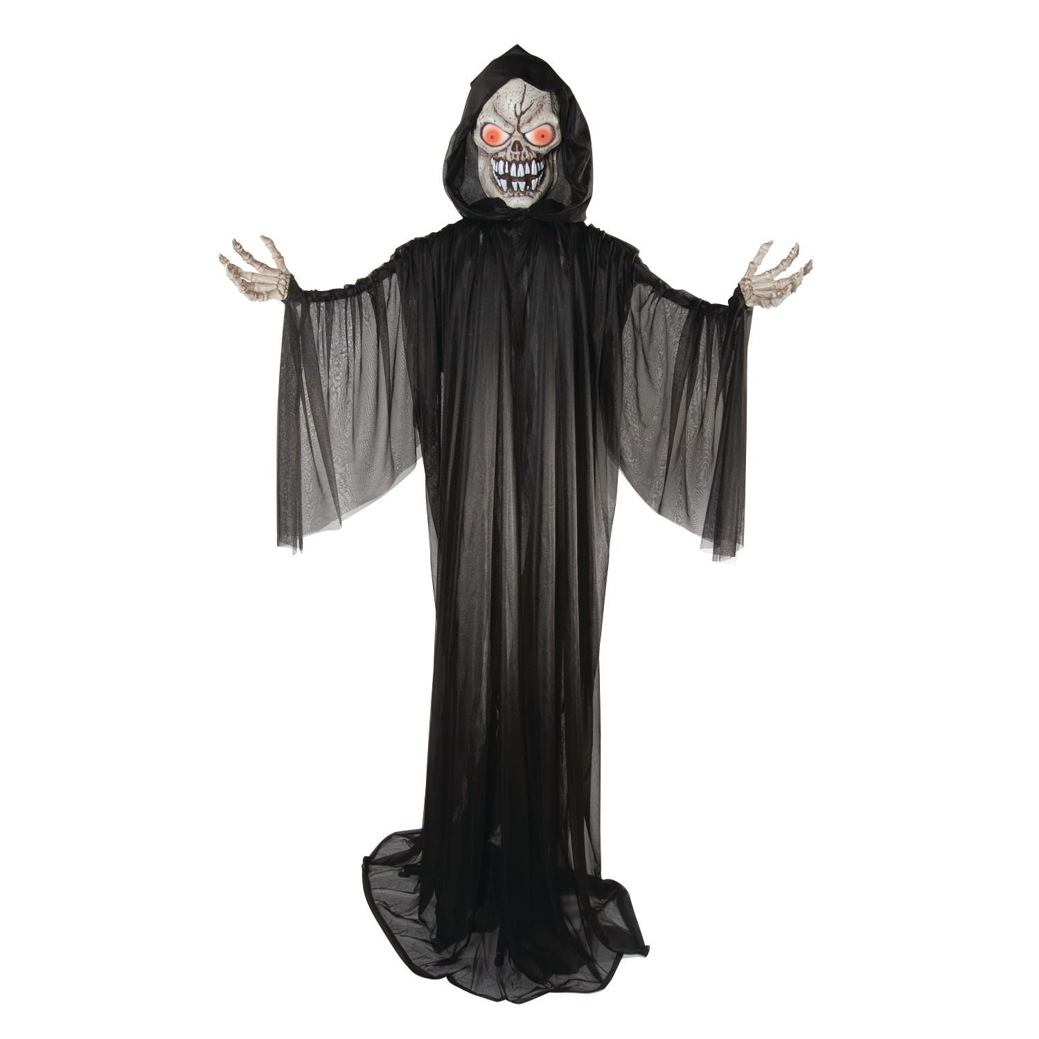 Fun Express 13952147 1.34-ft Freestanding Lighted Reaper Animatronic