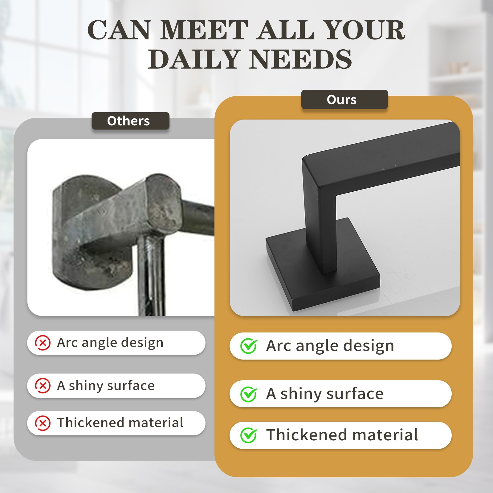 BWE A-91012-S-BLACK-1 Decorative-Bath-Hardware-Kits - View #6