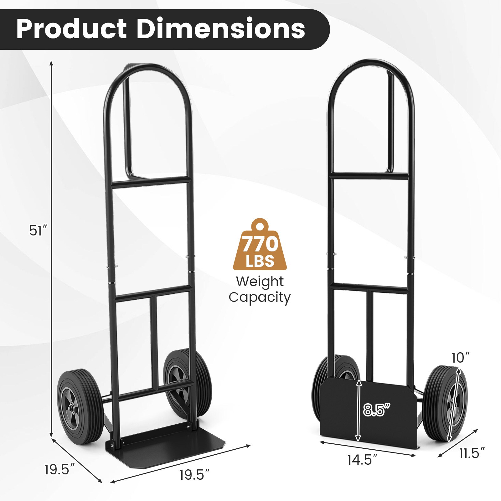 Slickblue D-CO-KD05001HT Hand-Truck-Dollies - View #3