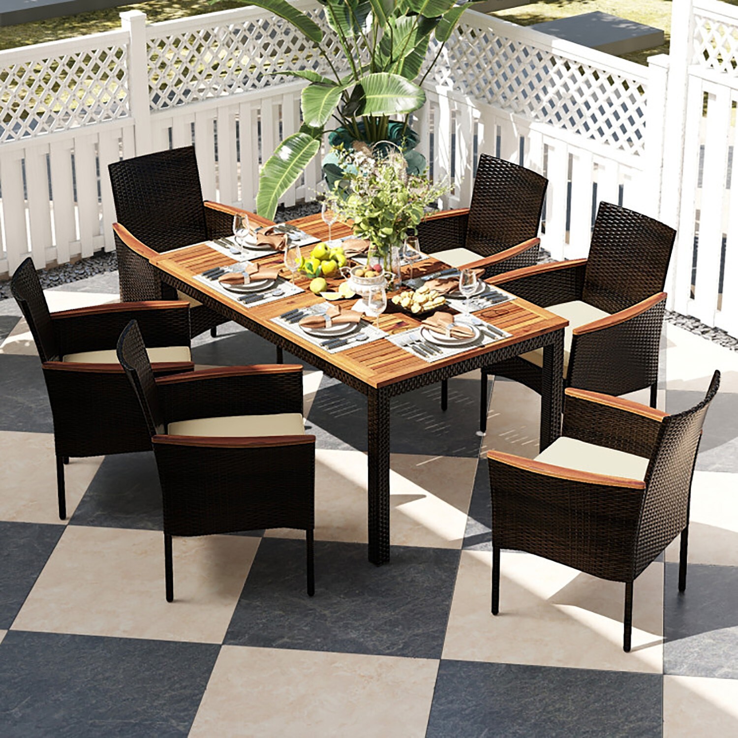 GZMR GZ-TM08AAA Patio-Dining-Sets - View #4