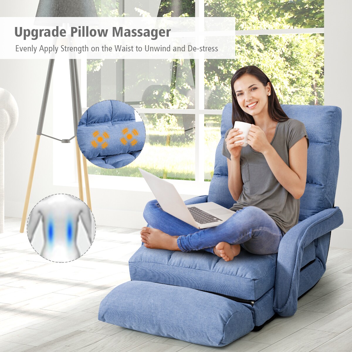 Costway HW56371BL Sofas-Loveseats - View #10