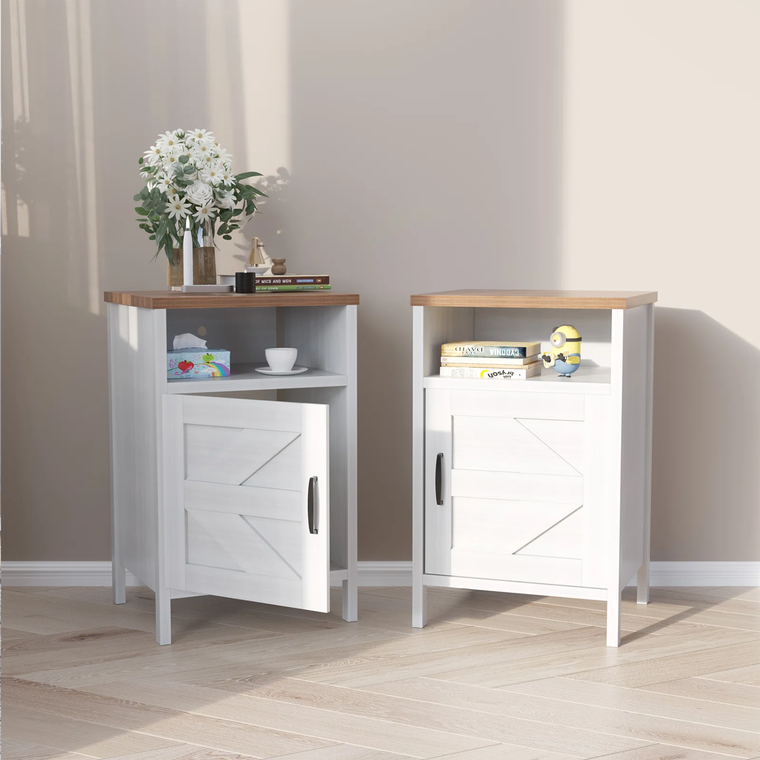 Lowes on sale white nightstand