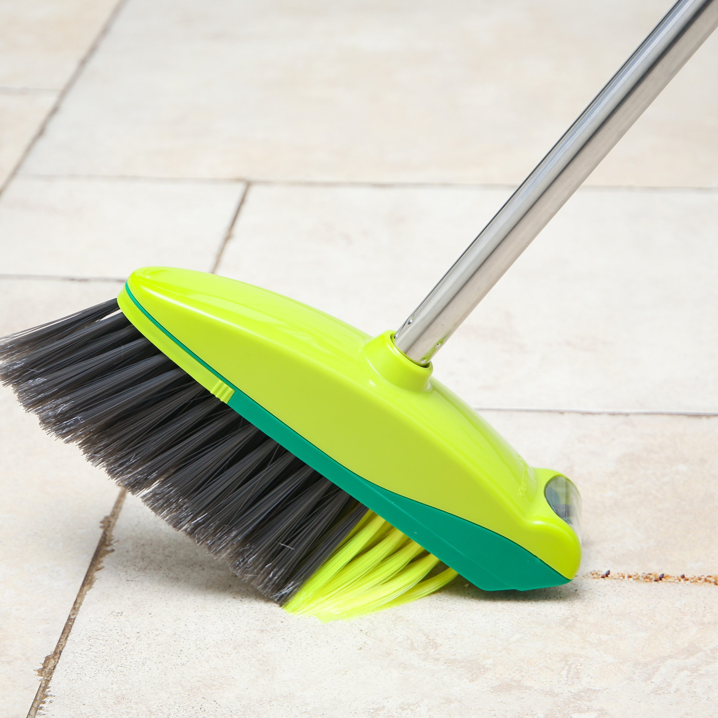 7 in 1 Microfiber Floor Mop Broom Duster Squeegee & Dryer Scrubber Sponge - Grey - Sweepers