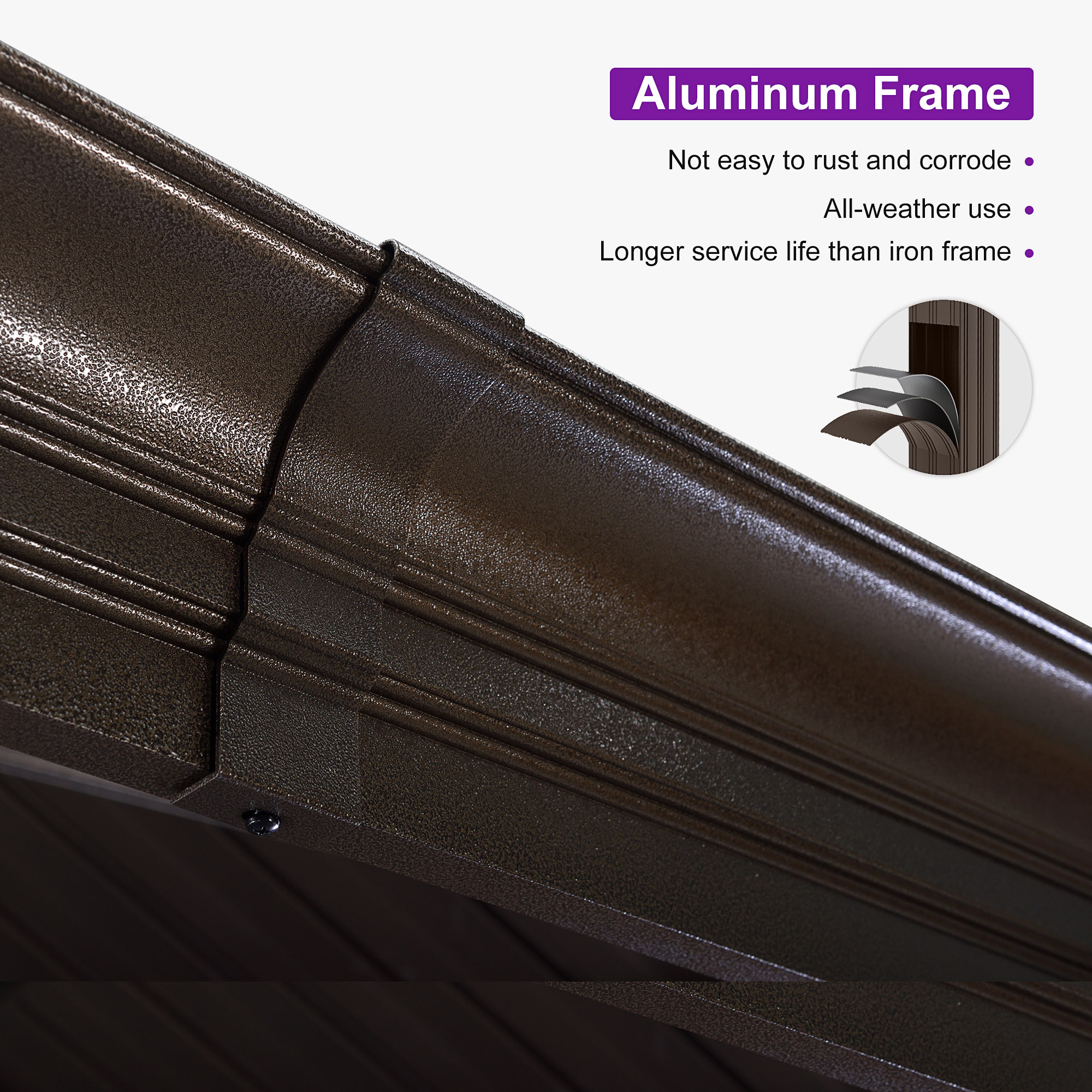 PURPLE LEAF LSMHS1012NB-H Wood-Resin-Gazebos - View #11