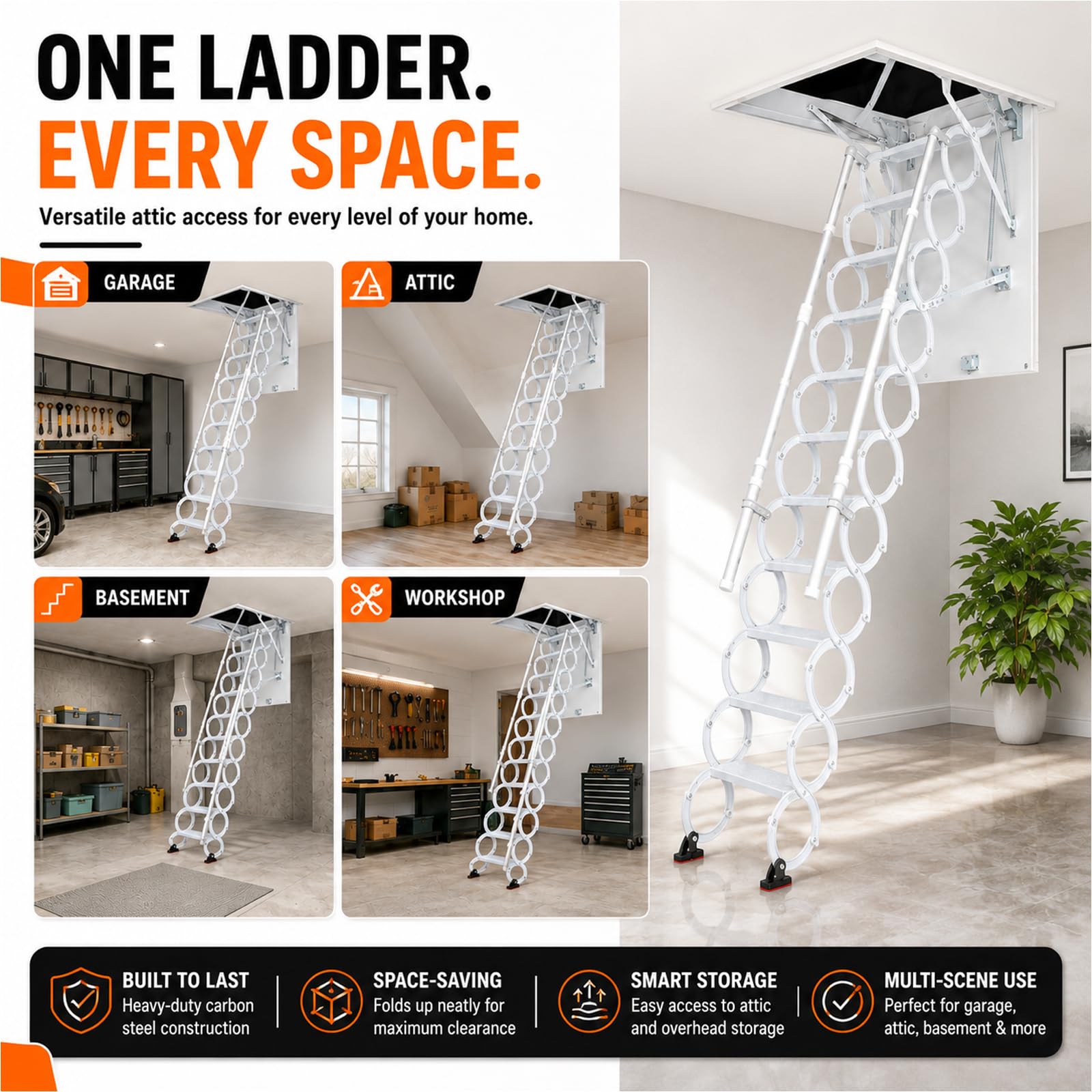 Lukvuzo LLU0729L115 Attic-Ladders - View #9
