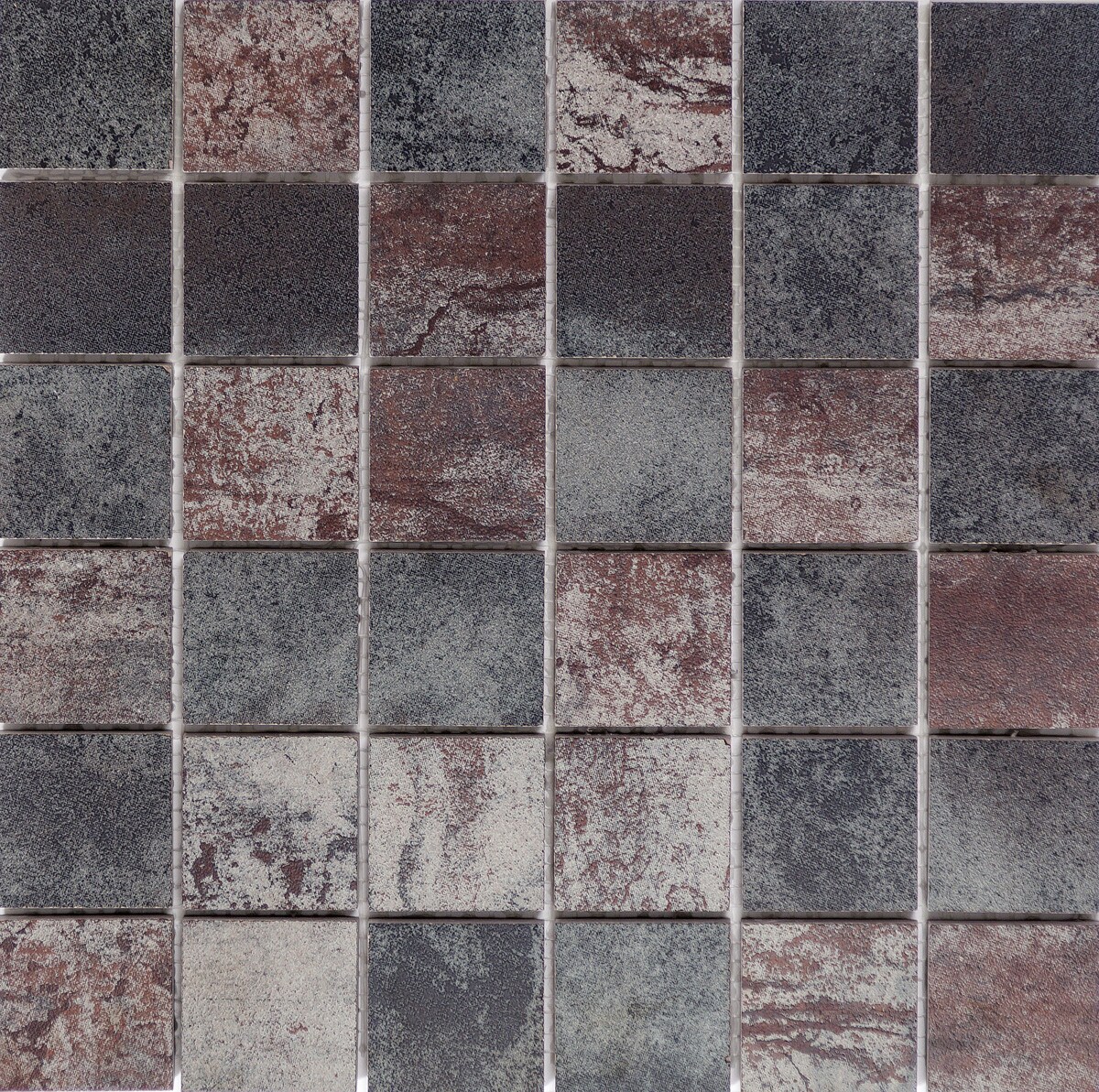 Emser F32ALCHMC1212MOB Alchemy Multicolor Porcelain Border Tile (12-in x 12-in)