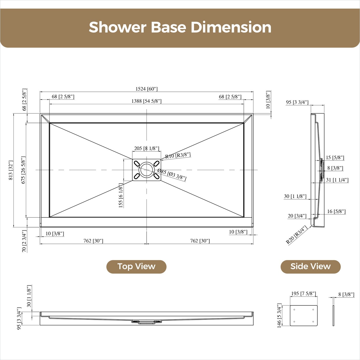 Watnature FCQY2P52INWO Shower-Floors - View #7