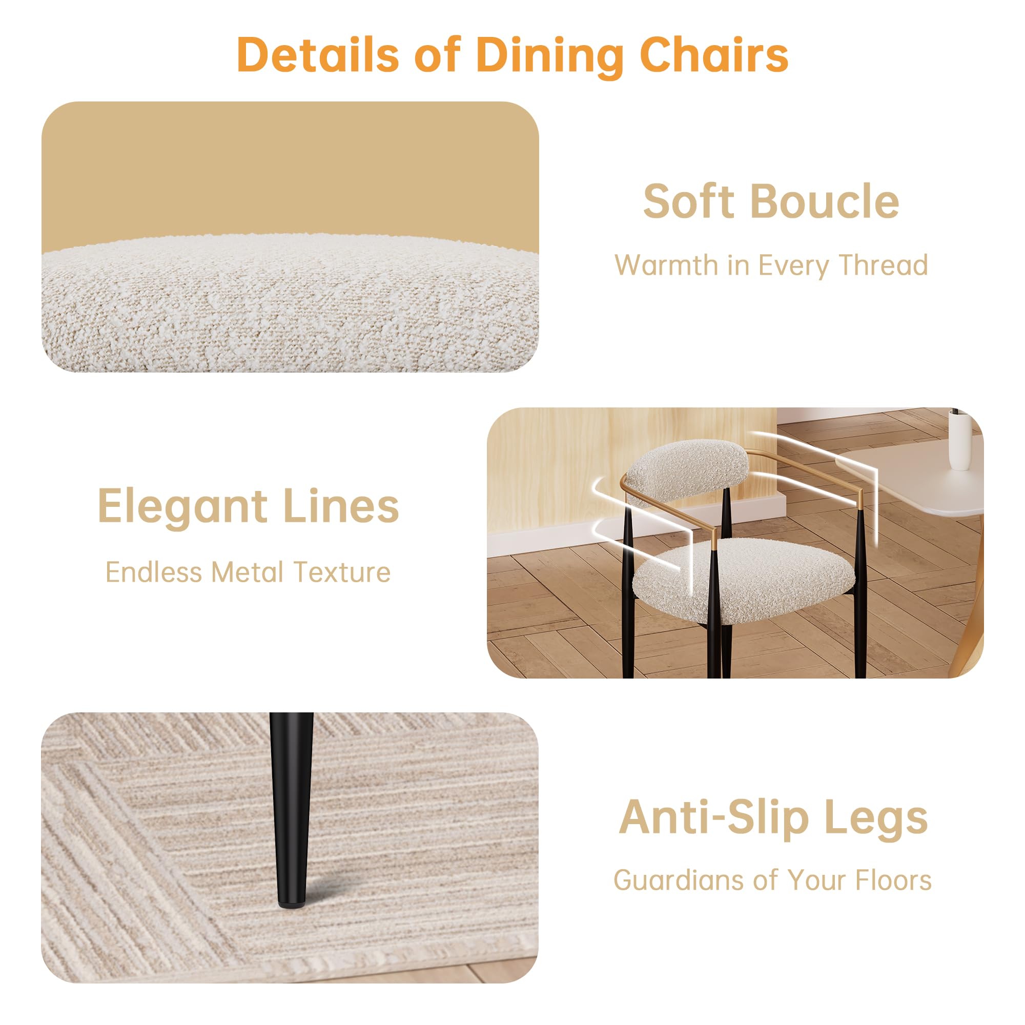FARATI D2006RTC-WT-WT-4 Dining-Sets - View #4