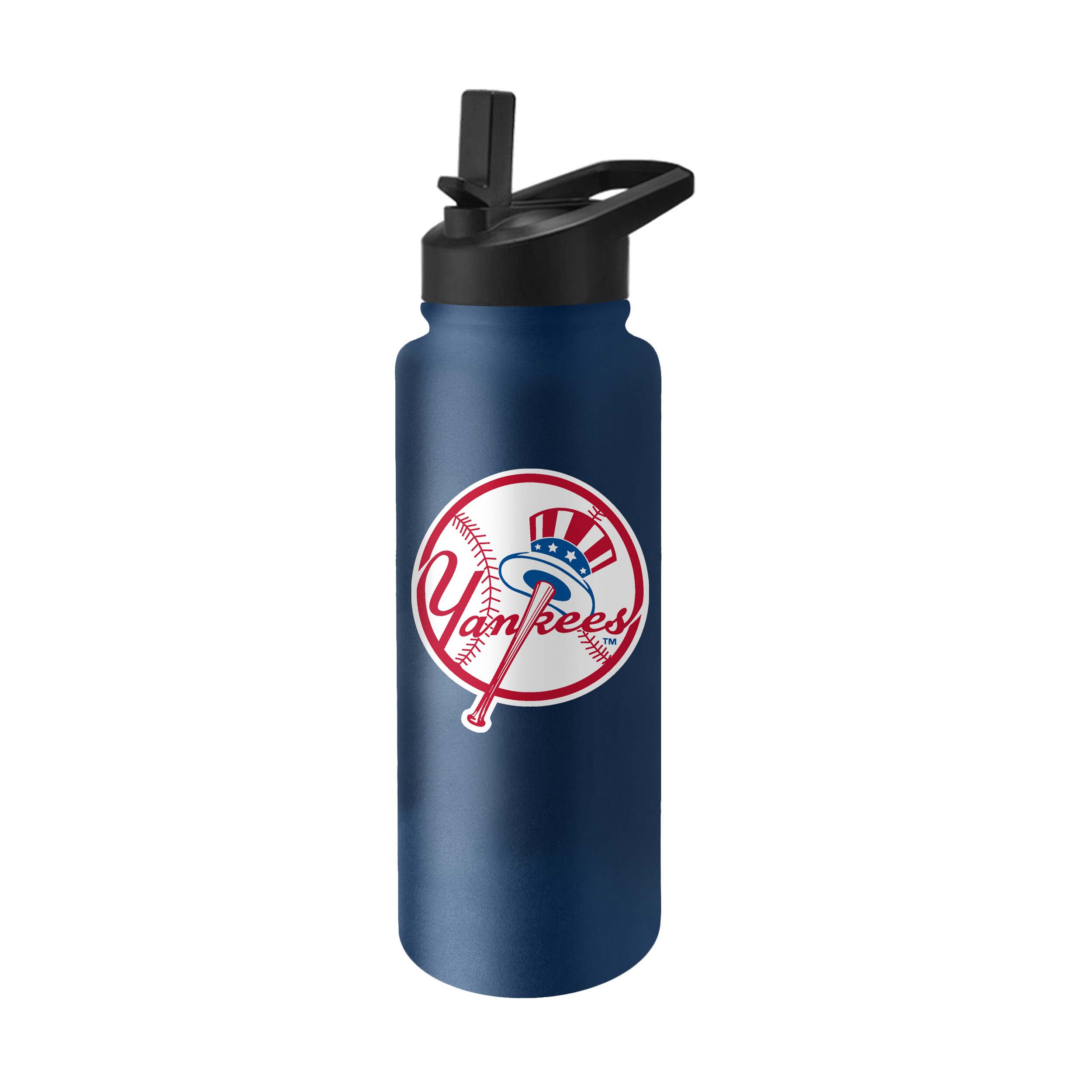 Logo Brands New York Yankees 34-fl oz Stainless Steel Blue Cup Set of: 1 at
