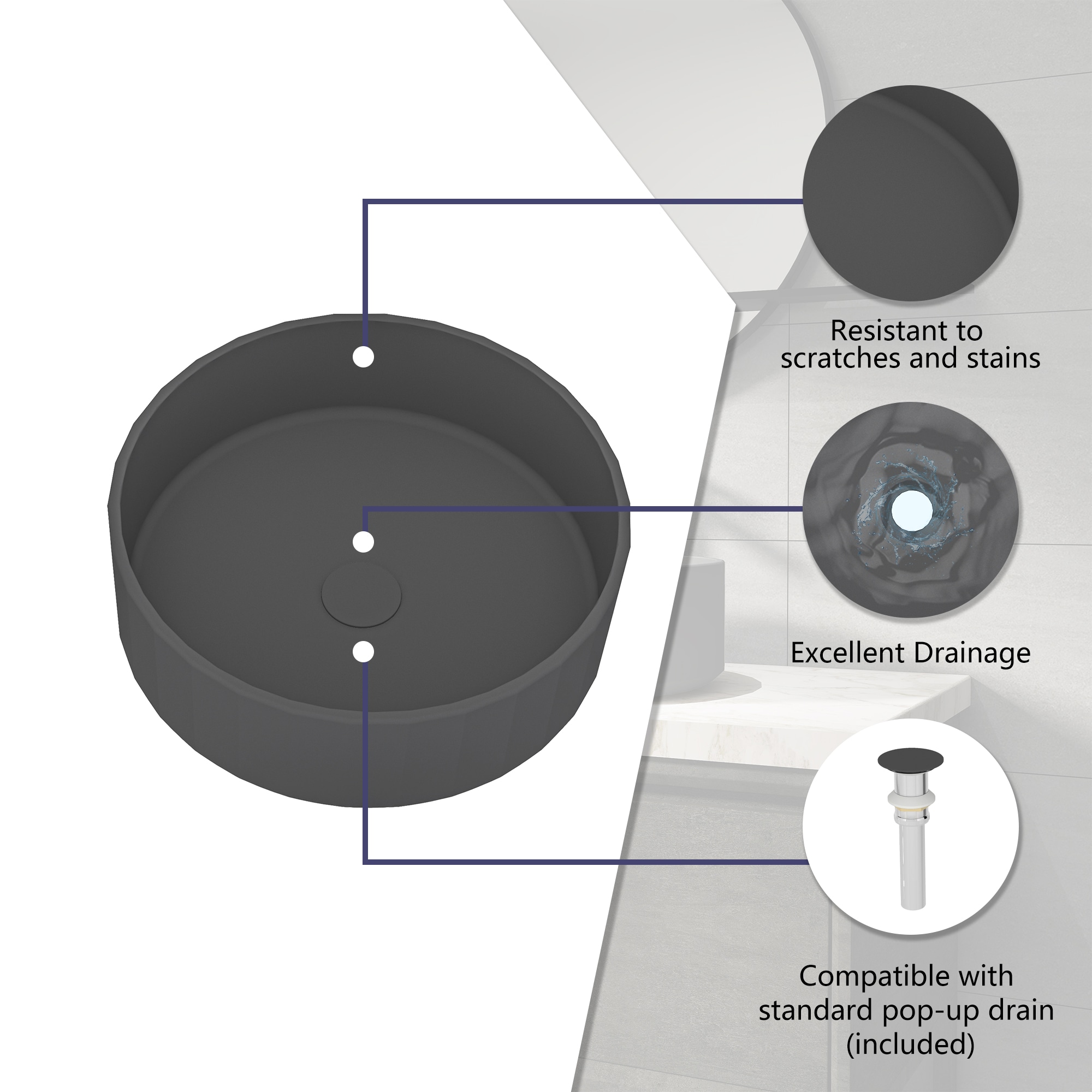 CASAINC SL-LMU30189A1 Bath-Sink - View #6