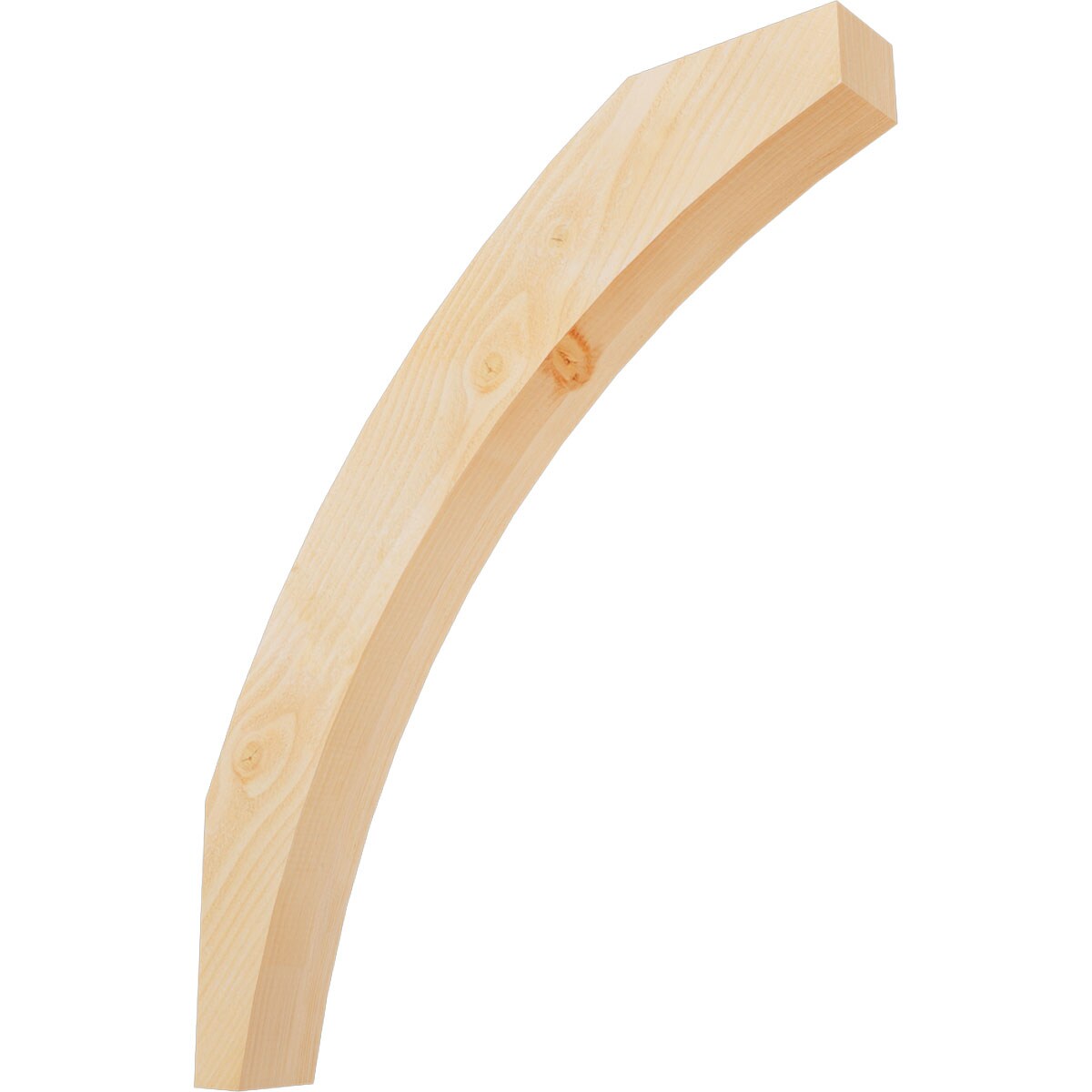 Ekena Millwork BRC04X30X36THR00RDF 4-in x 30-in x 36-in Douglas Fir Unfinished Wood Thorton Rough Sawn Knee Brace