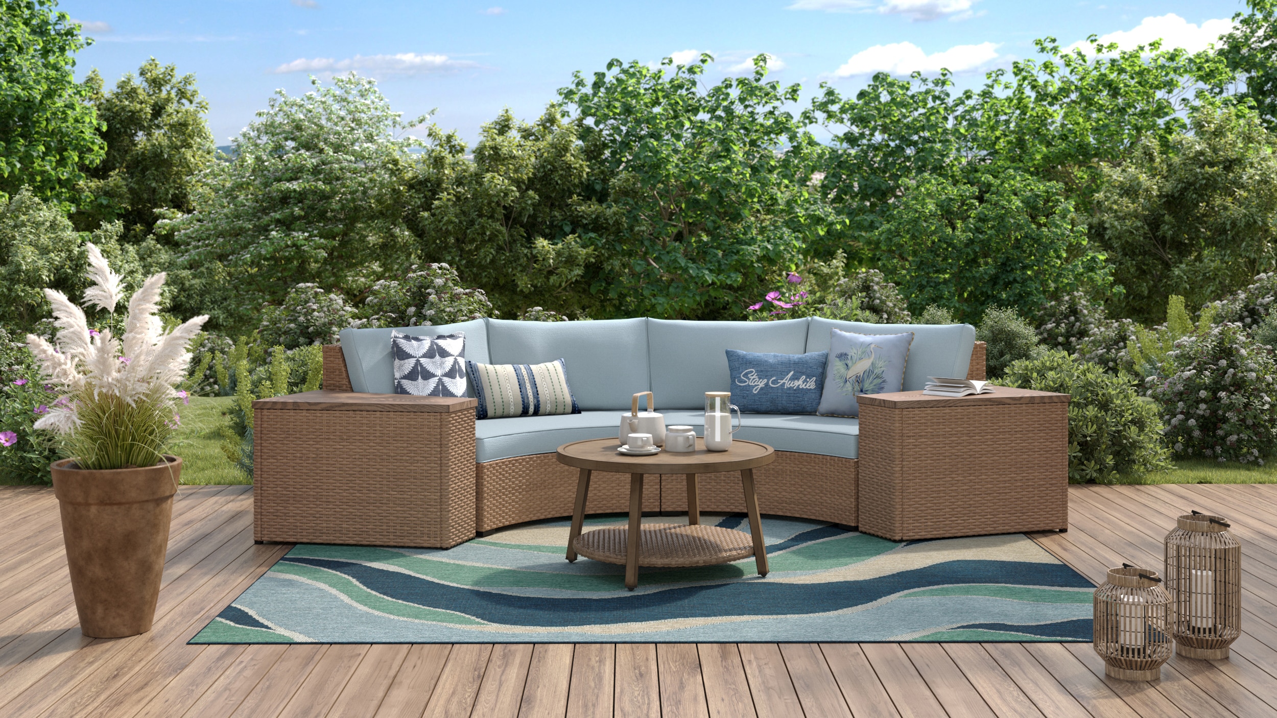 allen + roth LOS23022-DSB Patio-Conversation-Sets - View #7