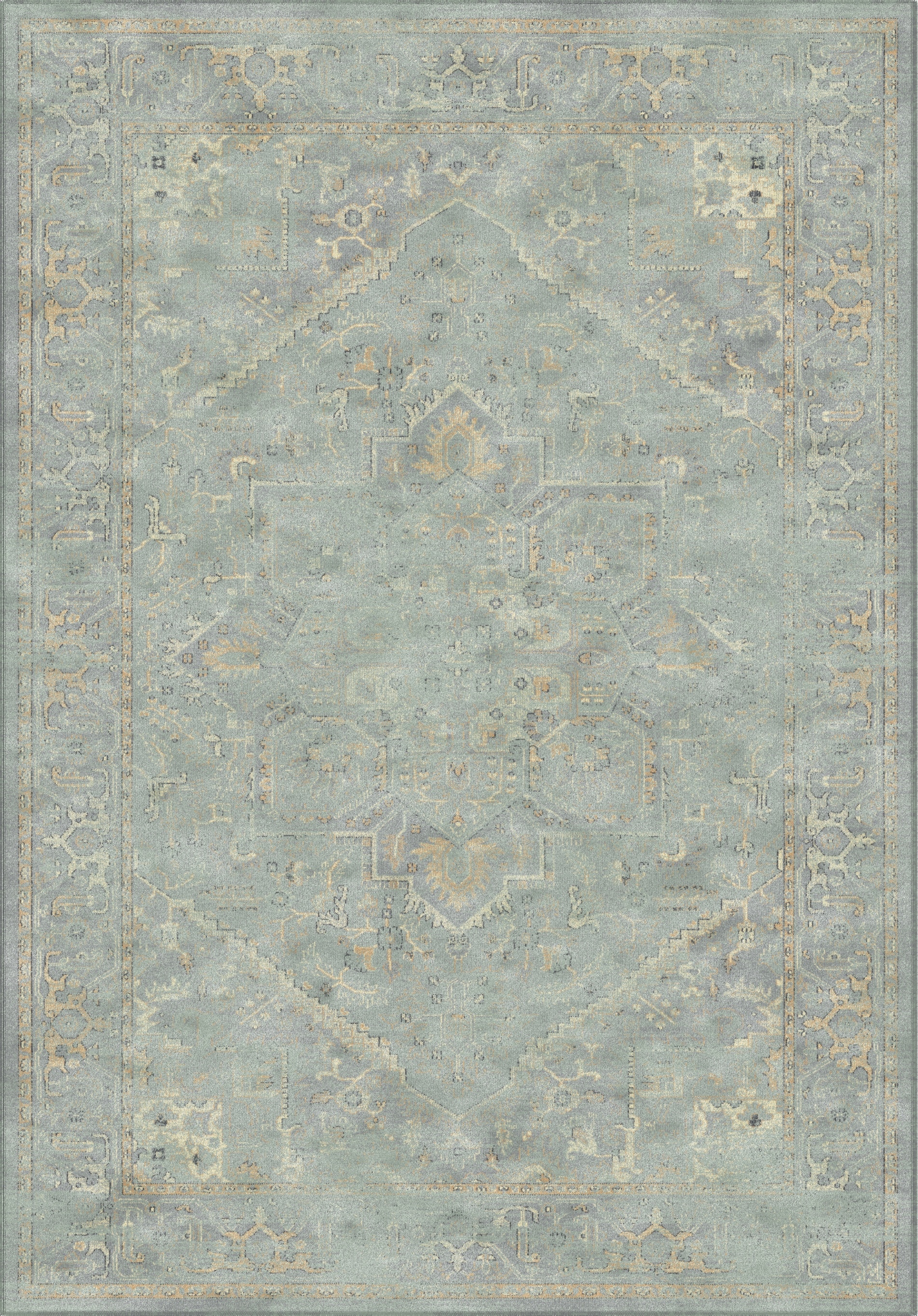 Elegance Redefined Hand-Knotted Viscose Area Rug - Gray, 6'7" x 9'2"