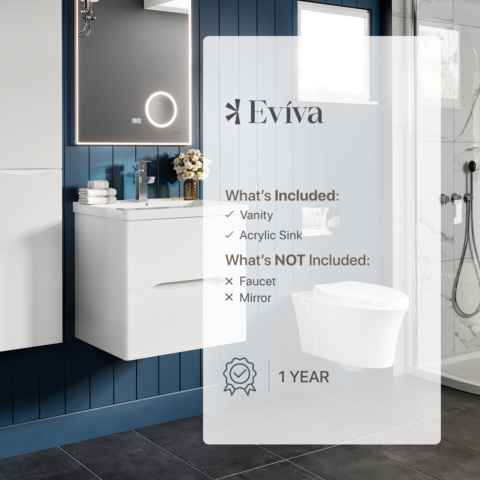 Eviva EVVN732-24WH Bath-Vanity-Combo - View #7