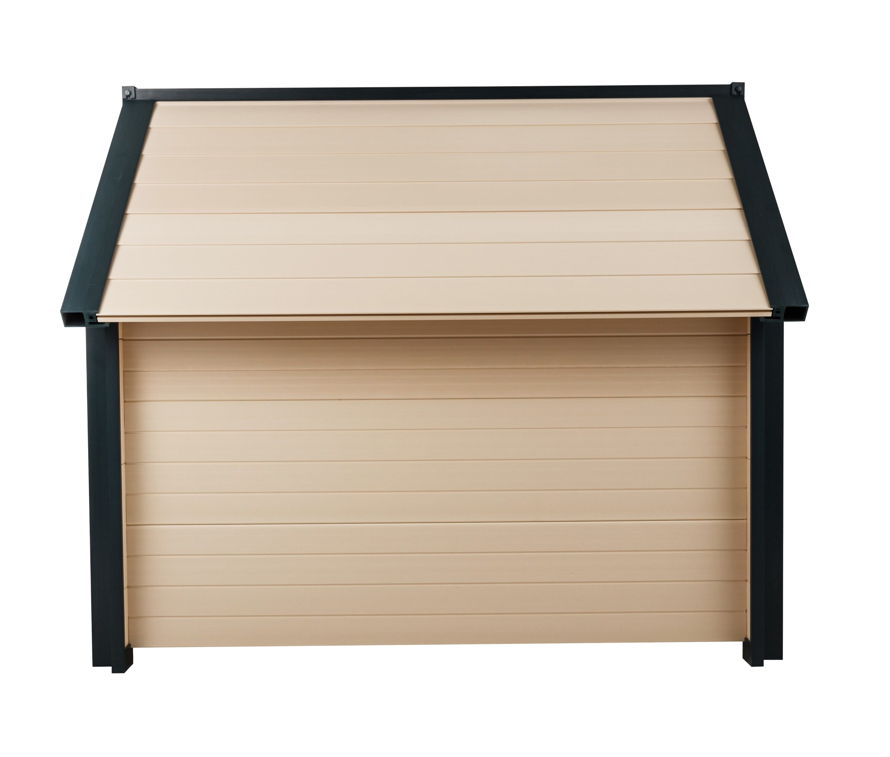 X-Large Maple and Green Insulated Plastic Dog House
