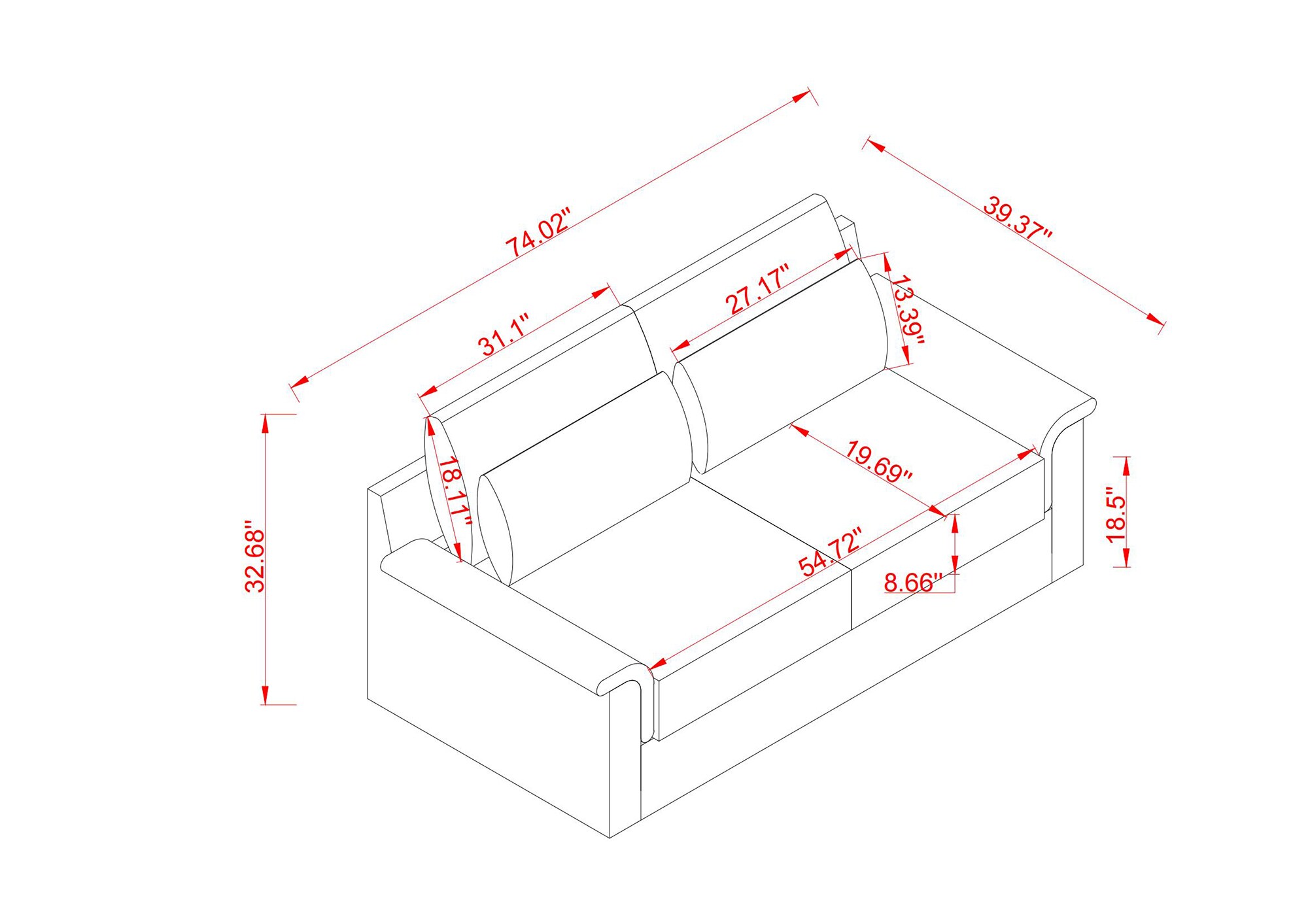 Bybafun YD2700066 Sofas-Loveseats - View #8