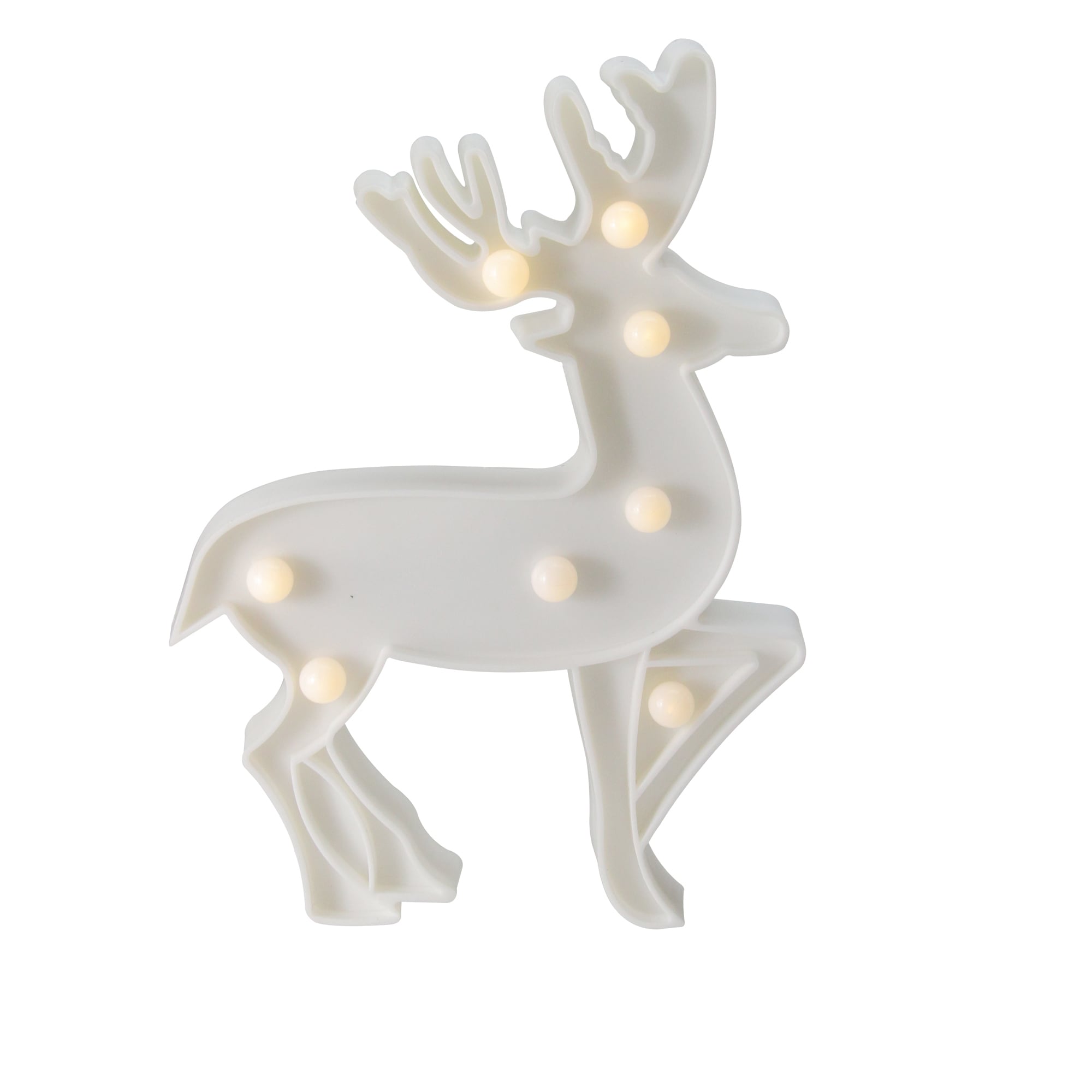 Northlight 33377738 9.75-in Lighted Tabletop Decoration Reindeer Battery-operated Christmas Decor
