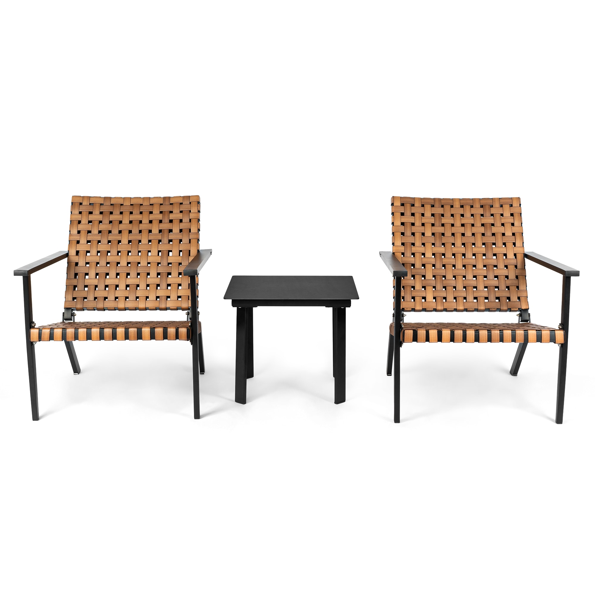 LTMATE LSSJT04 3 -Piece Rattan Patio Conversation Set