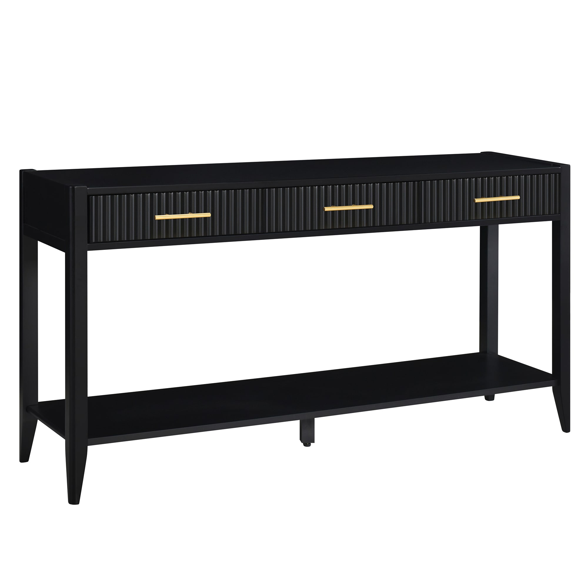 CESICIA F210 Black MDF Modern Coffee Table with Storage