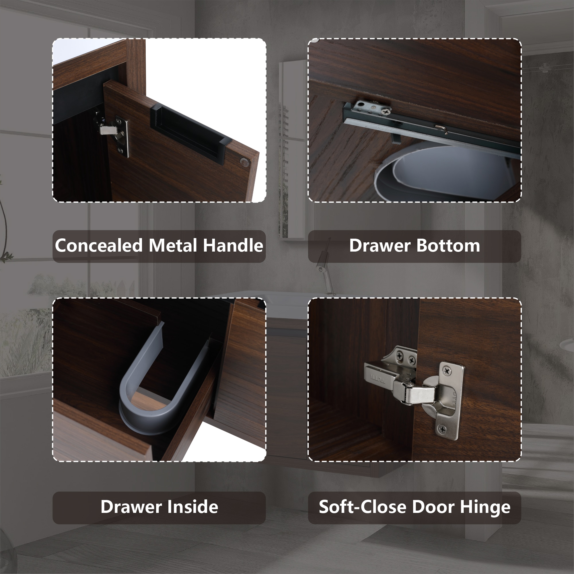 Forclover QNM-0948-CAW Bath-Vanity-Combo - View #5