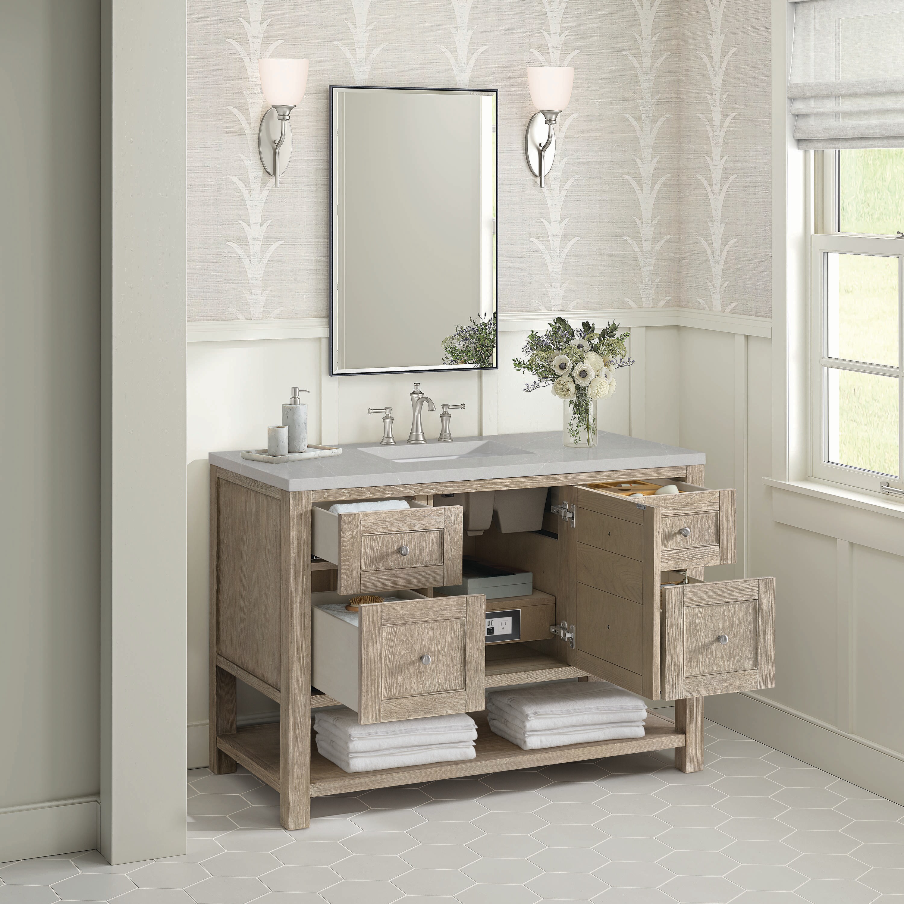 James Martin Vanities 330-V48-WWO-3ESR Bath-Vanity-Combo - View #4