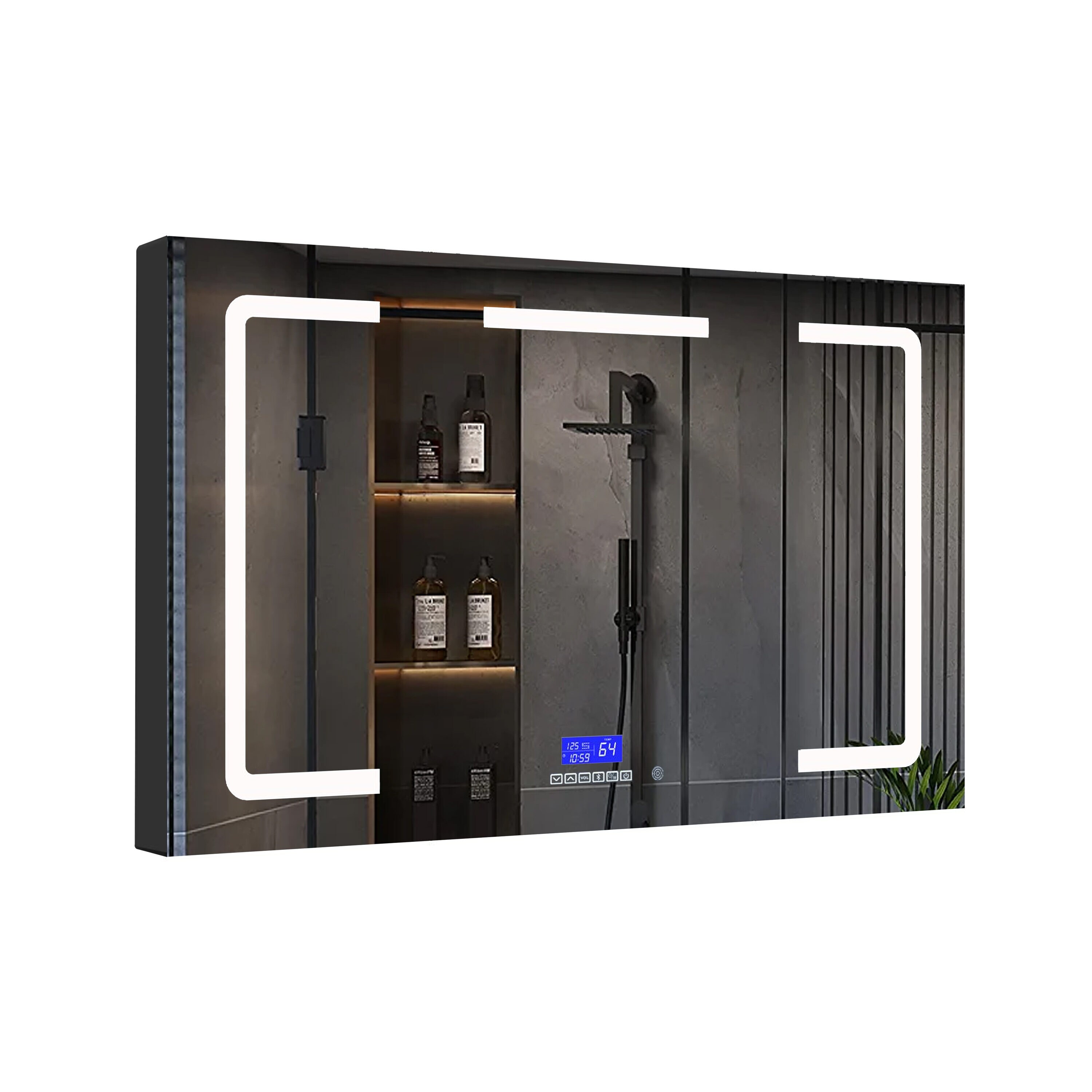 LIKIMIO Bathroom Medicine Cabinet with Two Mirror Doors