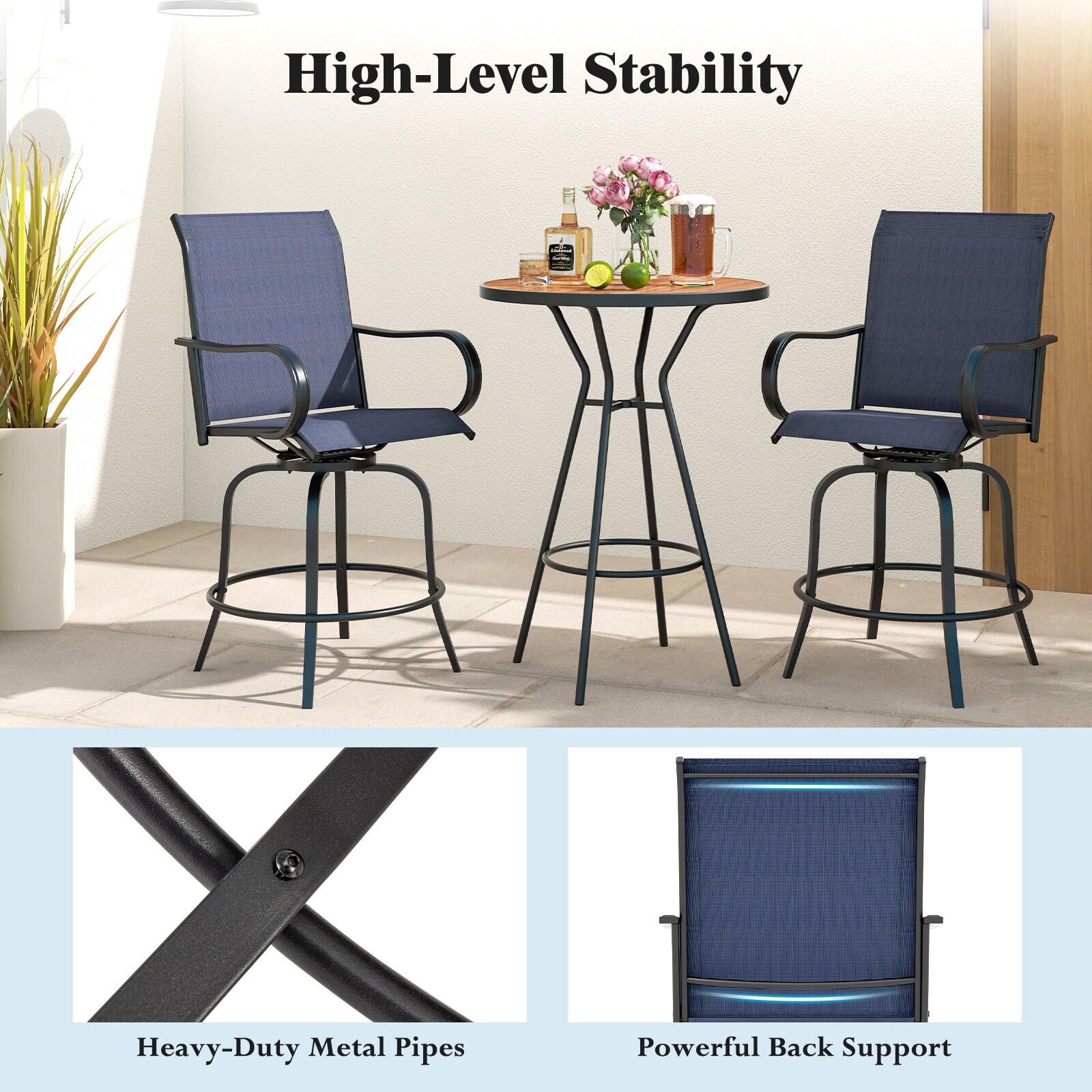 Slickblue D-CO-2-YN42911PN stools - View #6