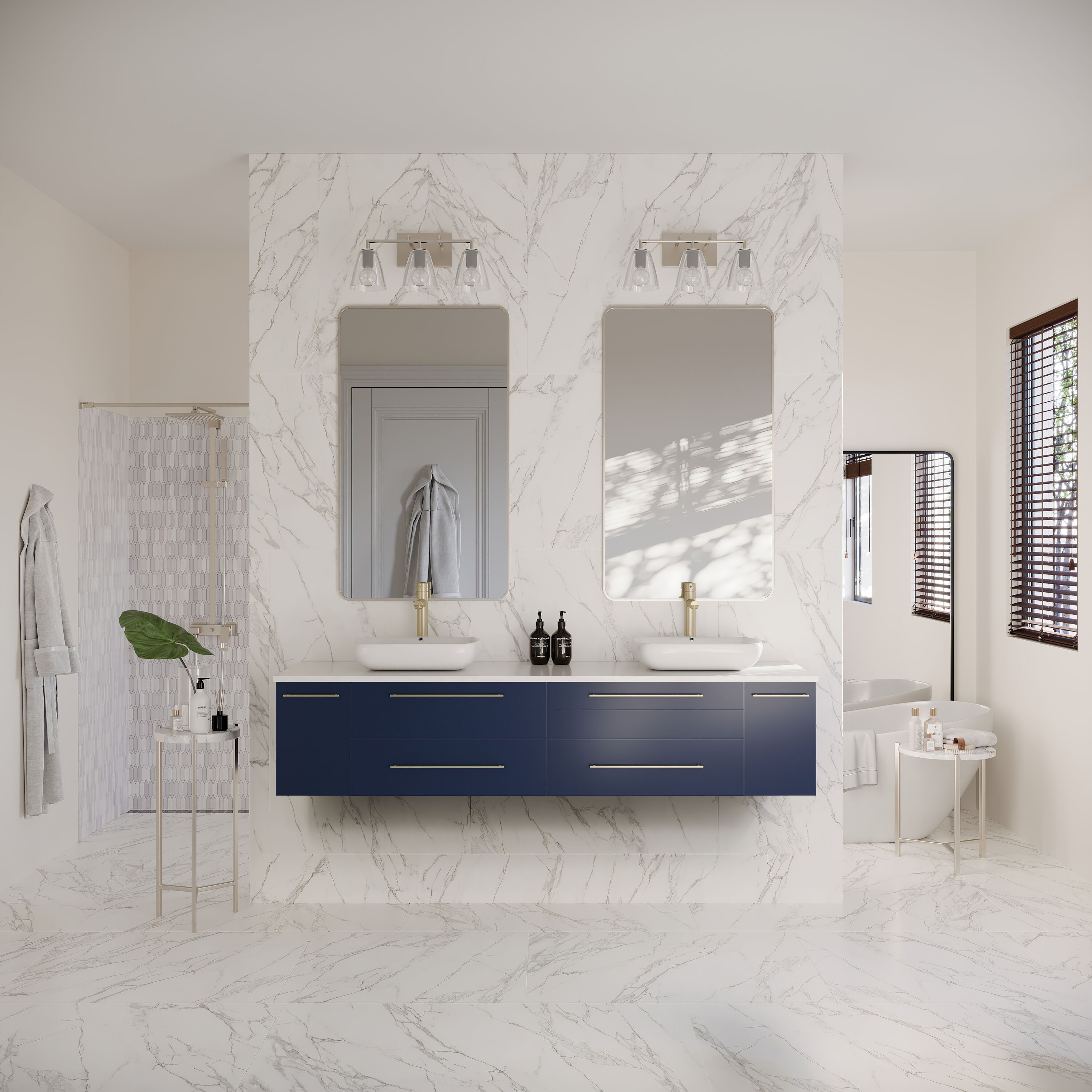 Fresca FCB6172RBL-VSL-DCWHV Bath-Vanity-Combo - View #5