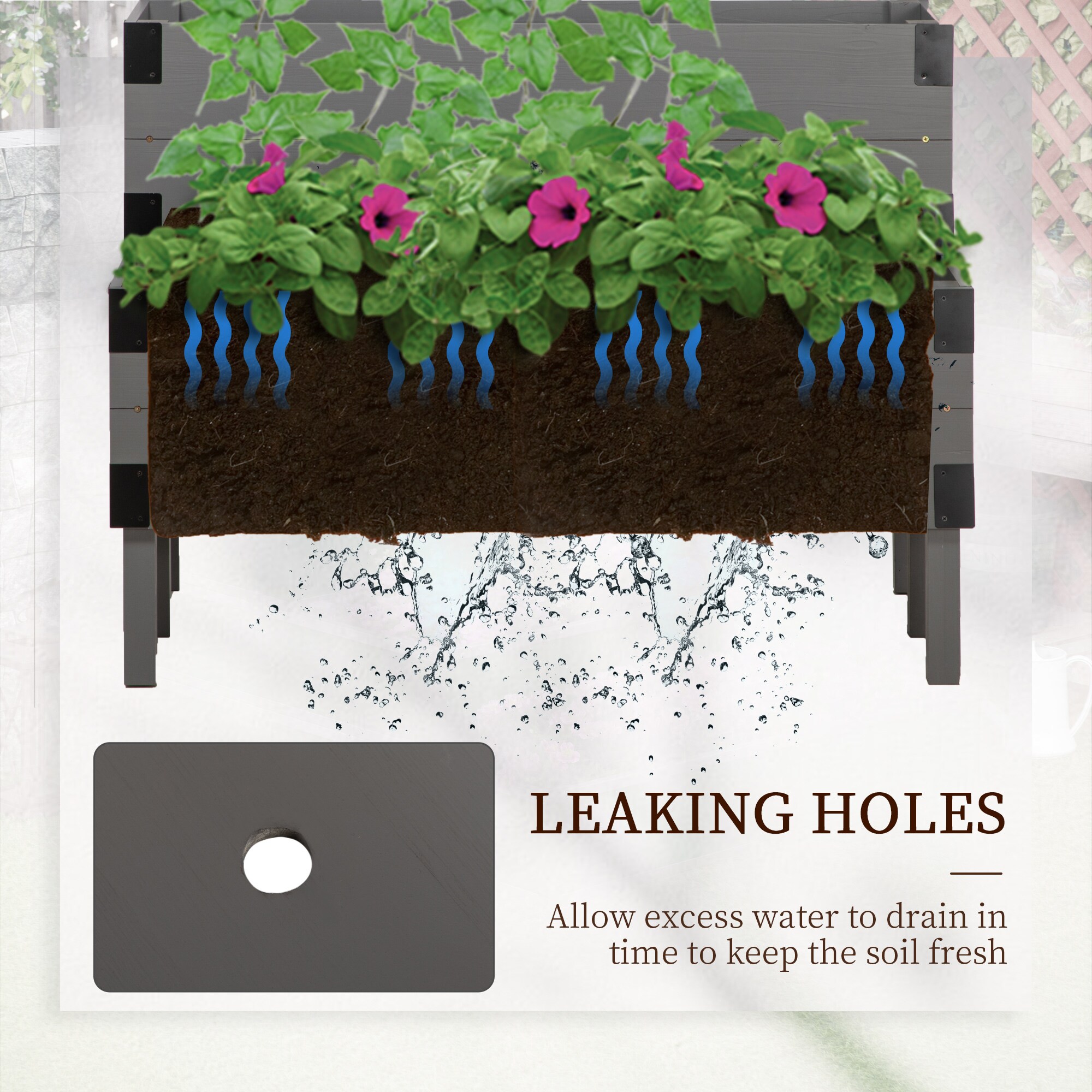 AHIOU HOME ZAAHG-P174415GB Raised-Planter-Boxes - View #7