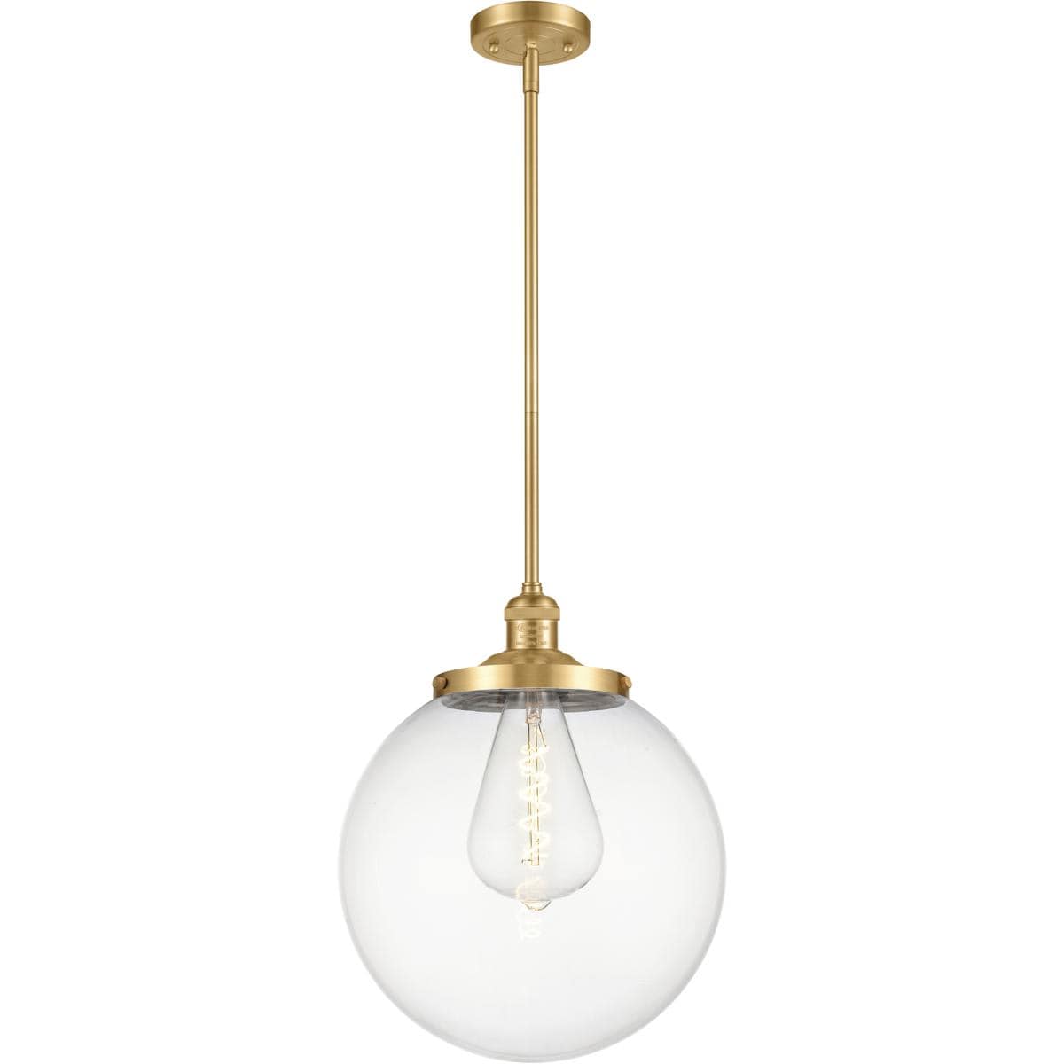 Innovations Lighting - 201S-SG-G202-14 Franklin Restoration Beacon Pendant Satin Gold