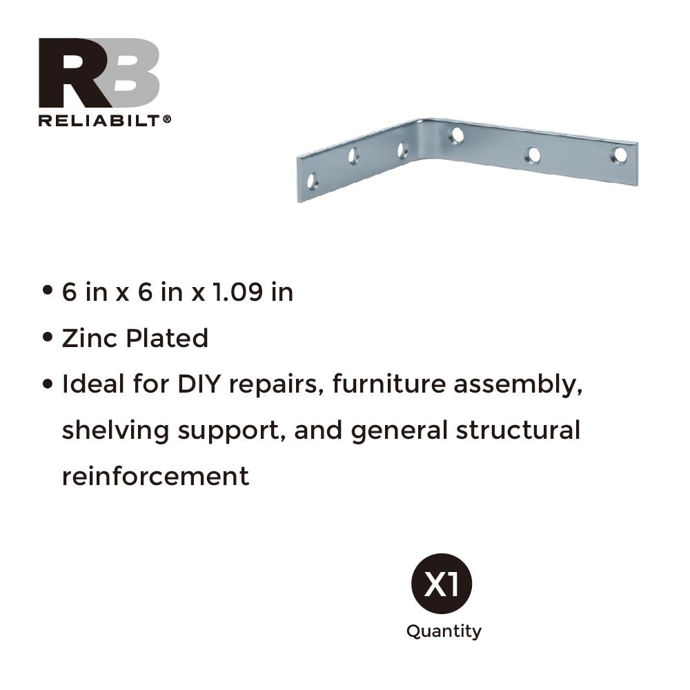 RELIABILT 22508ZCLLG Mending-Plates-Brackets-Braces - View #2