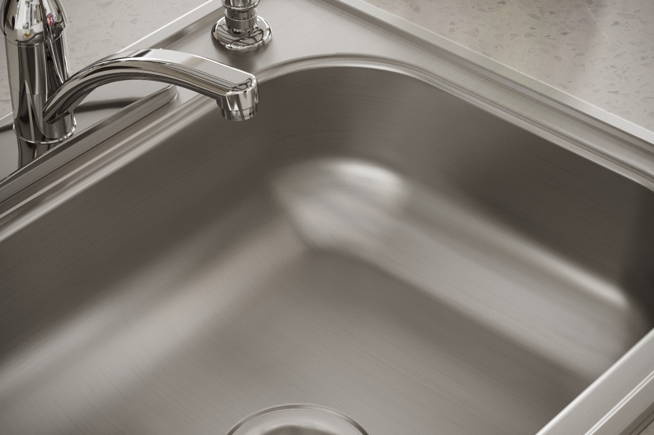 Dayton 25" Single Bowl Stainless Steel Drop-In Kitchen Sink