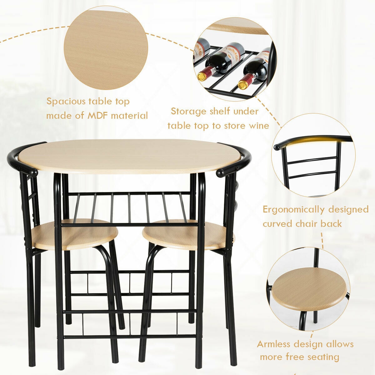 CASAINC WF-HW54057NA-LA Dining-Sets - View #5