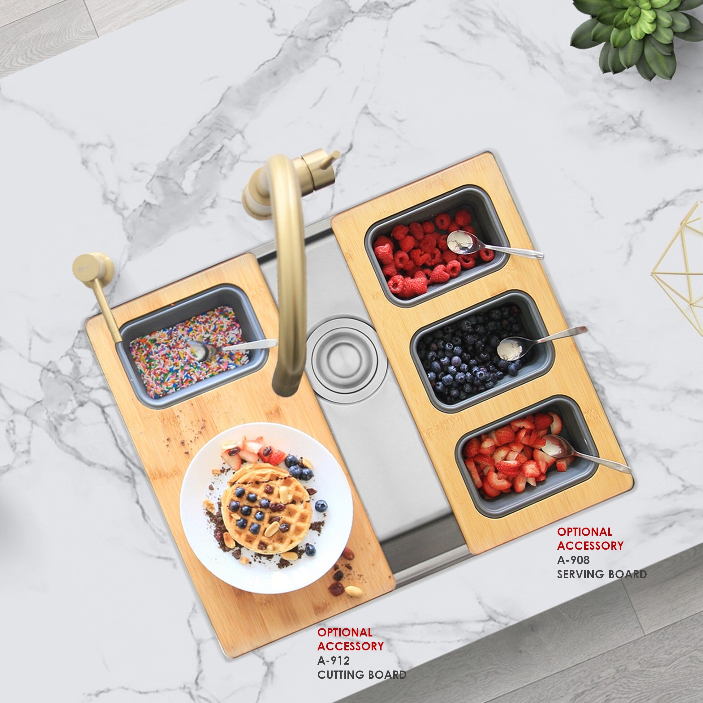 Stylish S-622W1 Kitchen-Sinks - View #16