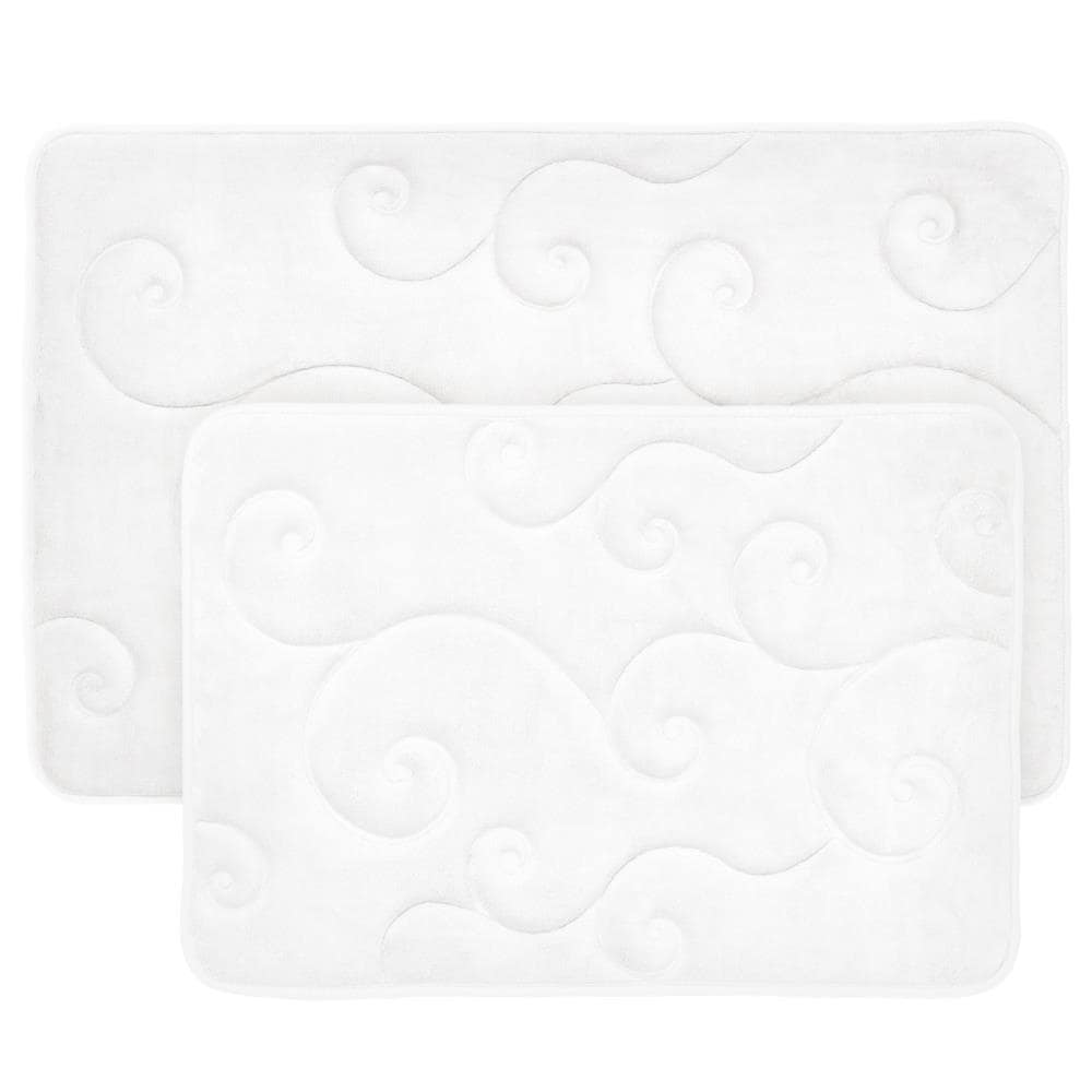 Solid Removable Memory Foam Bath Rug