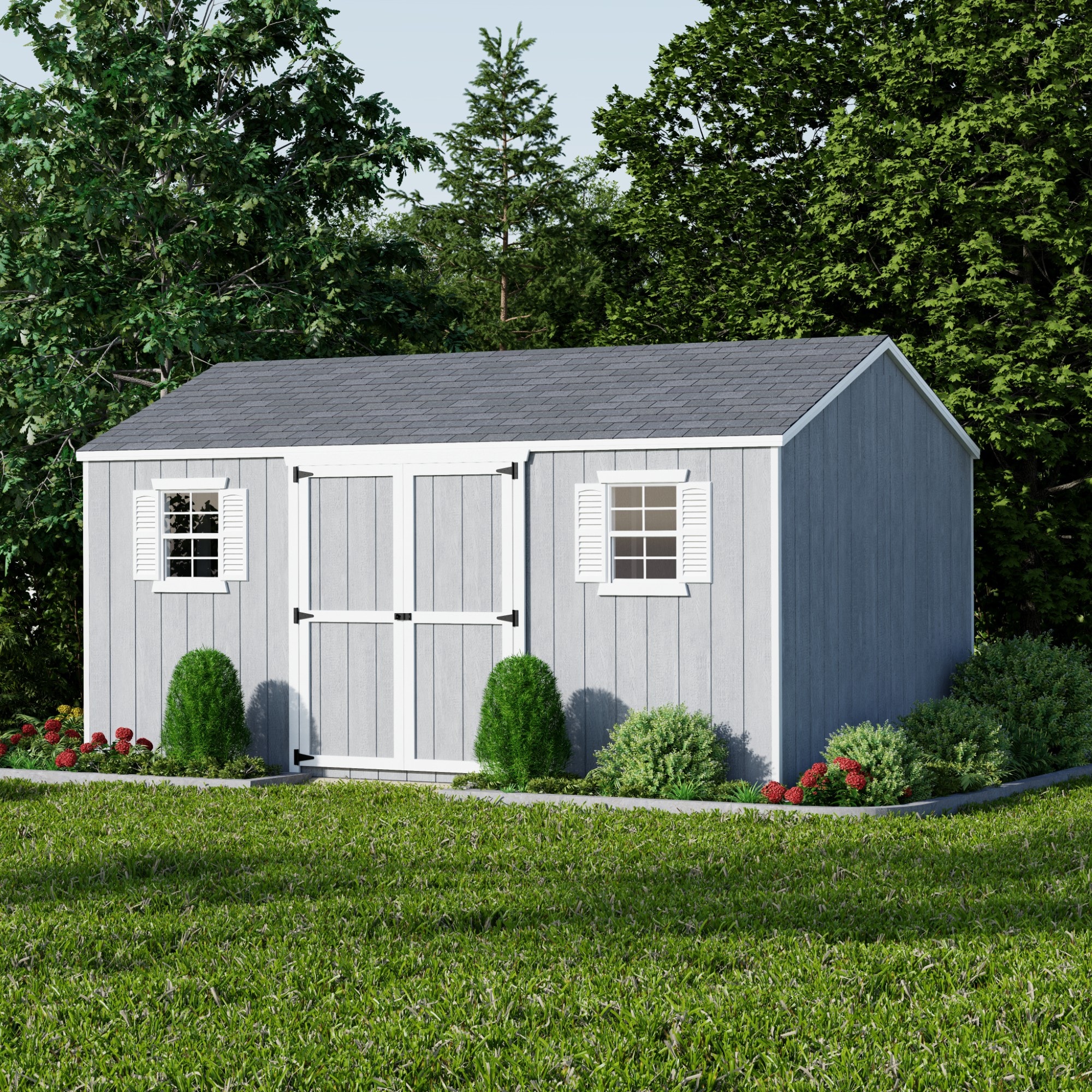 Little Cottage Co 10X16 VWS-PC-FK Wood-Storage-Buildings - View #2